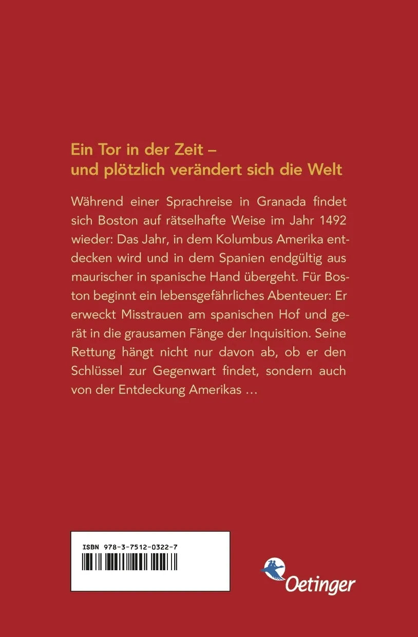 Buchrückseite von 'Alhambra' mit Klappentext - Taschenbuch