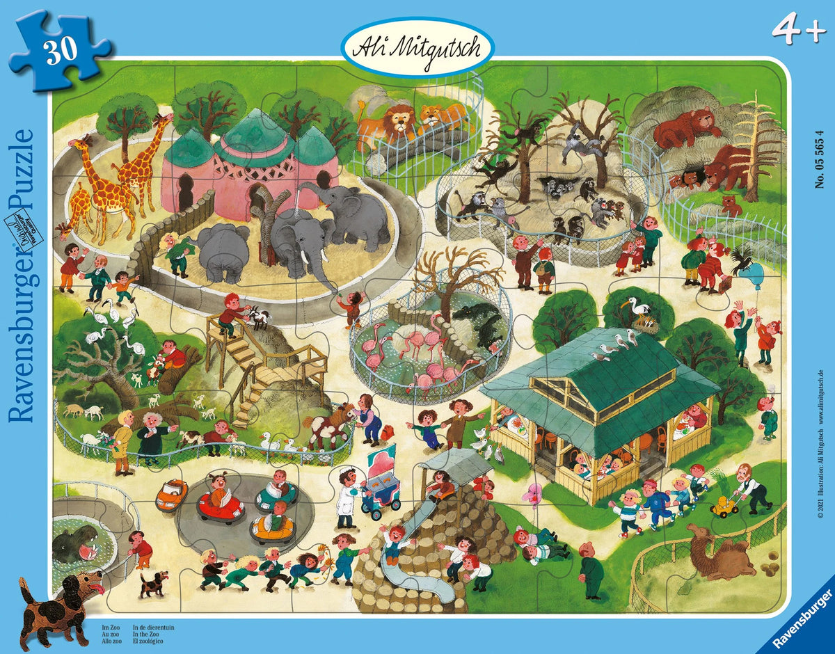 Kinderpuzzle: Kinderpuzzle 30 Teile - Ali Mitgutsch: Im Zoo