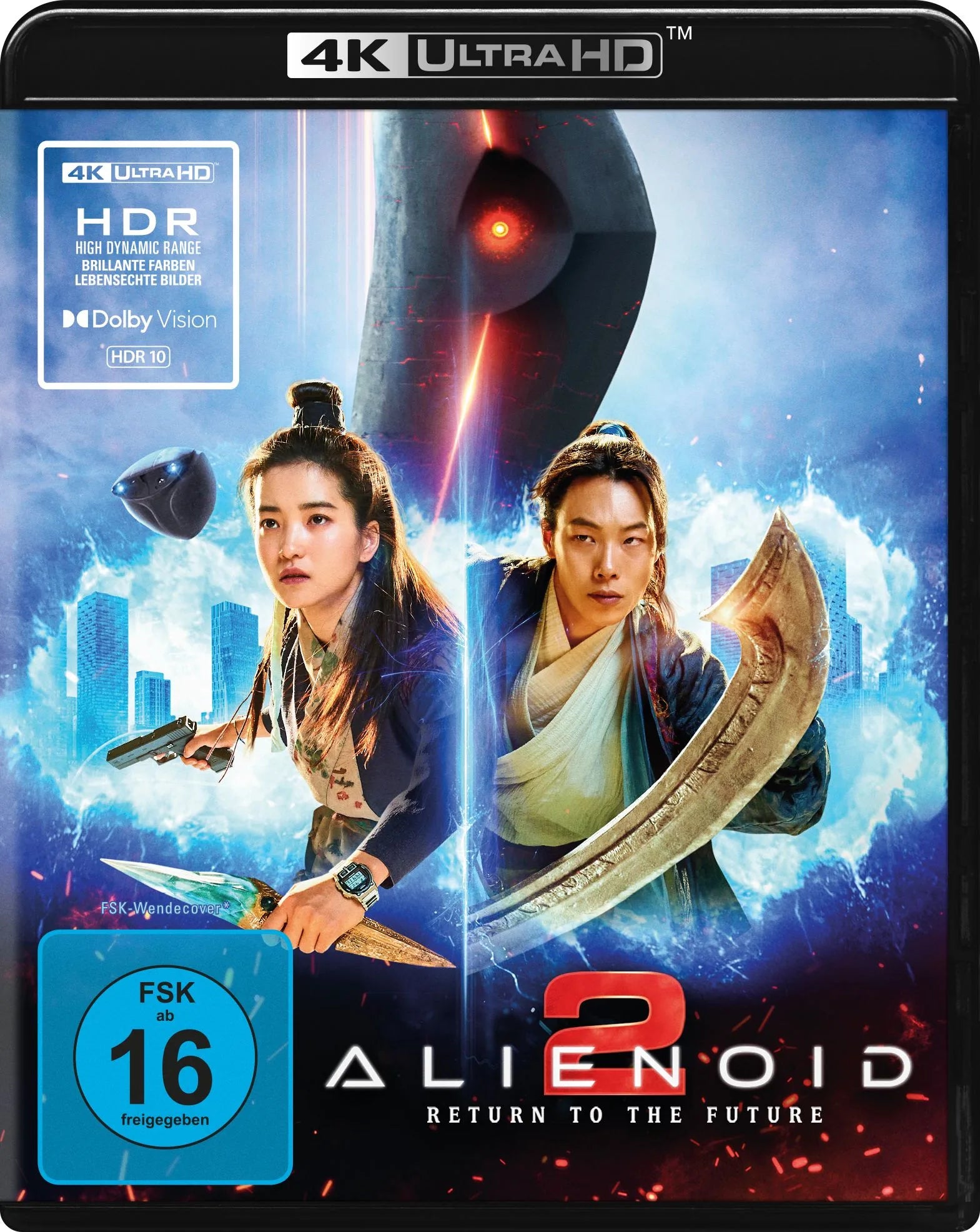 4K UHD Blu-ray-Cover: Alienoid 2: Return to the Future. Regie: Choi Dong-hoon