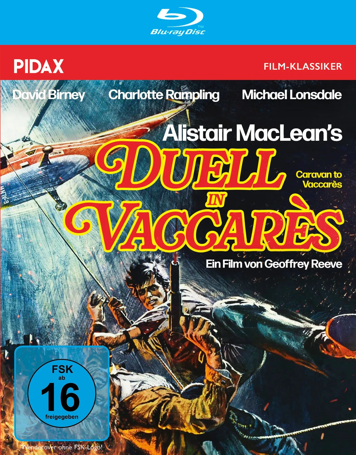 Blu-ray-Cover: Alistair MacLean: Duell in Vaccarès. Regie: Geoffrey Reeve