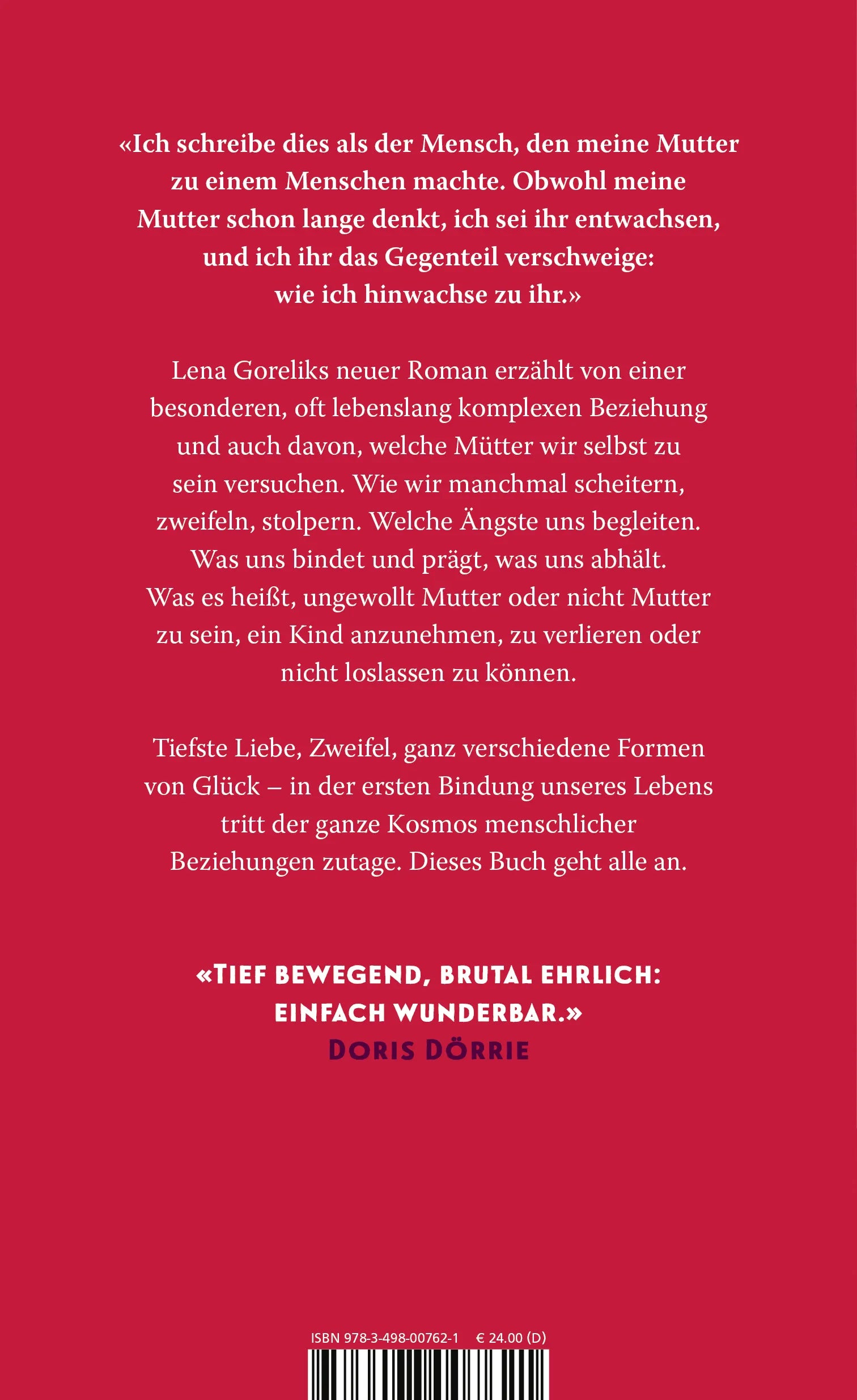 Rückseite: Alle meine Mütter (Hardcover)
