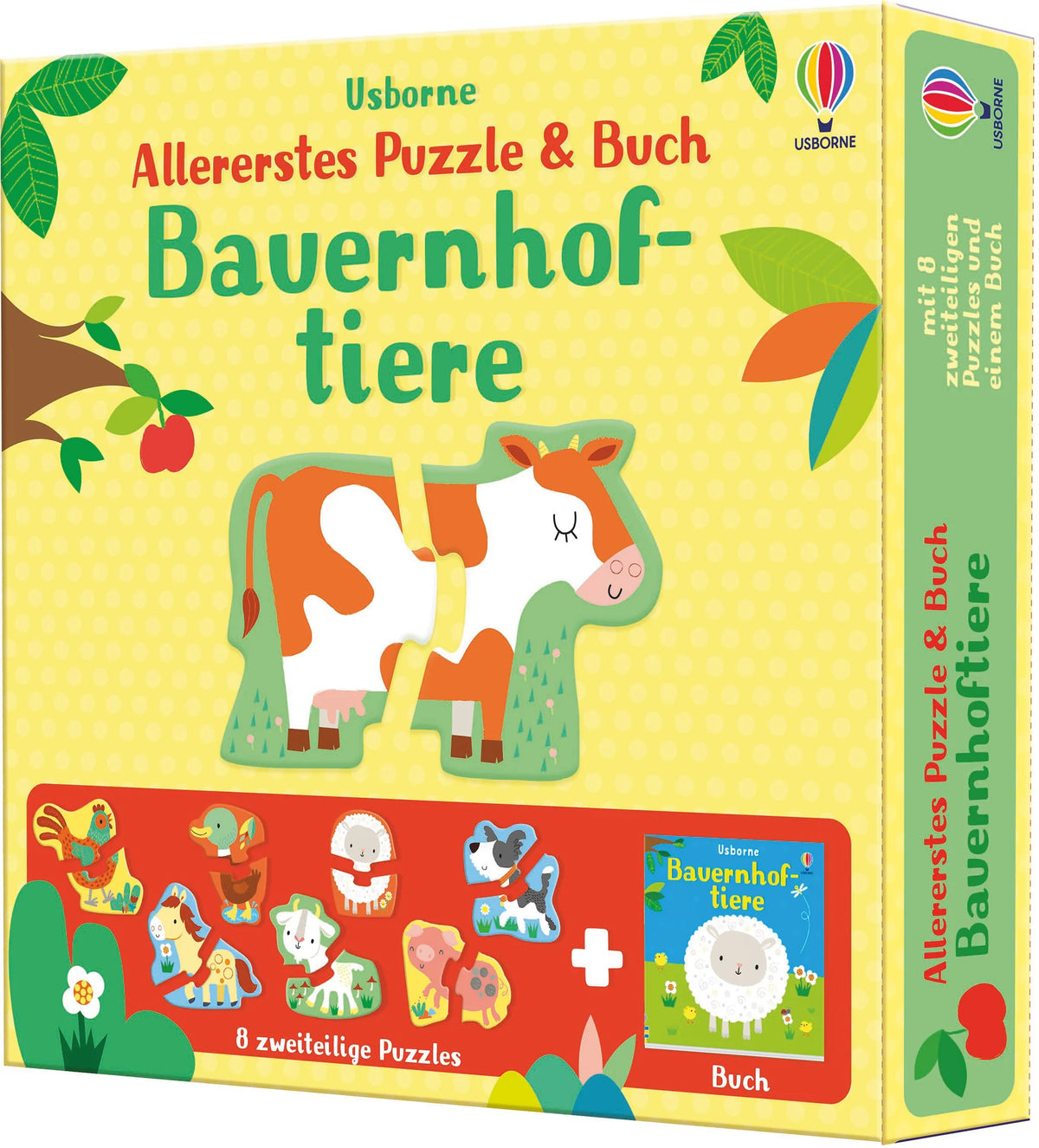 Puzzle: Allererstes Puzzle & Buch: Bauernhoftiere