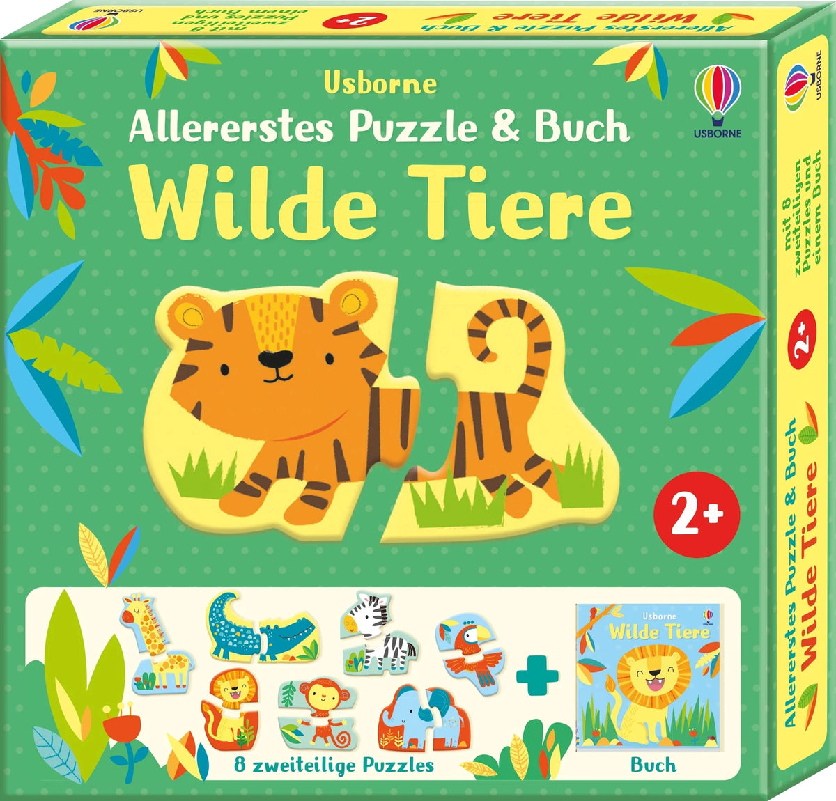 Puzzle: Allererstes Puzzle & Buch: Wilde Tiere