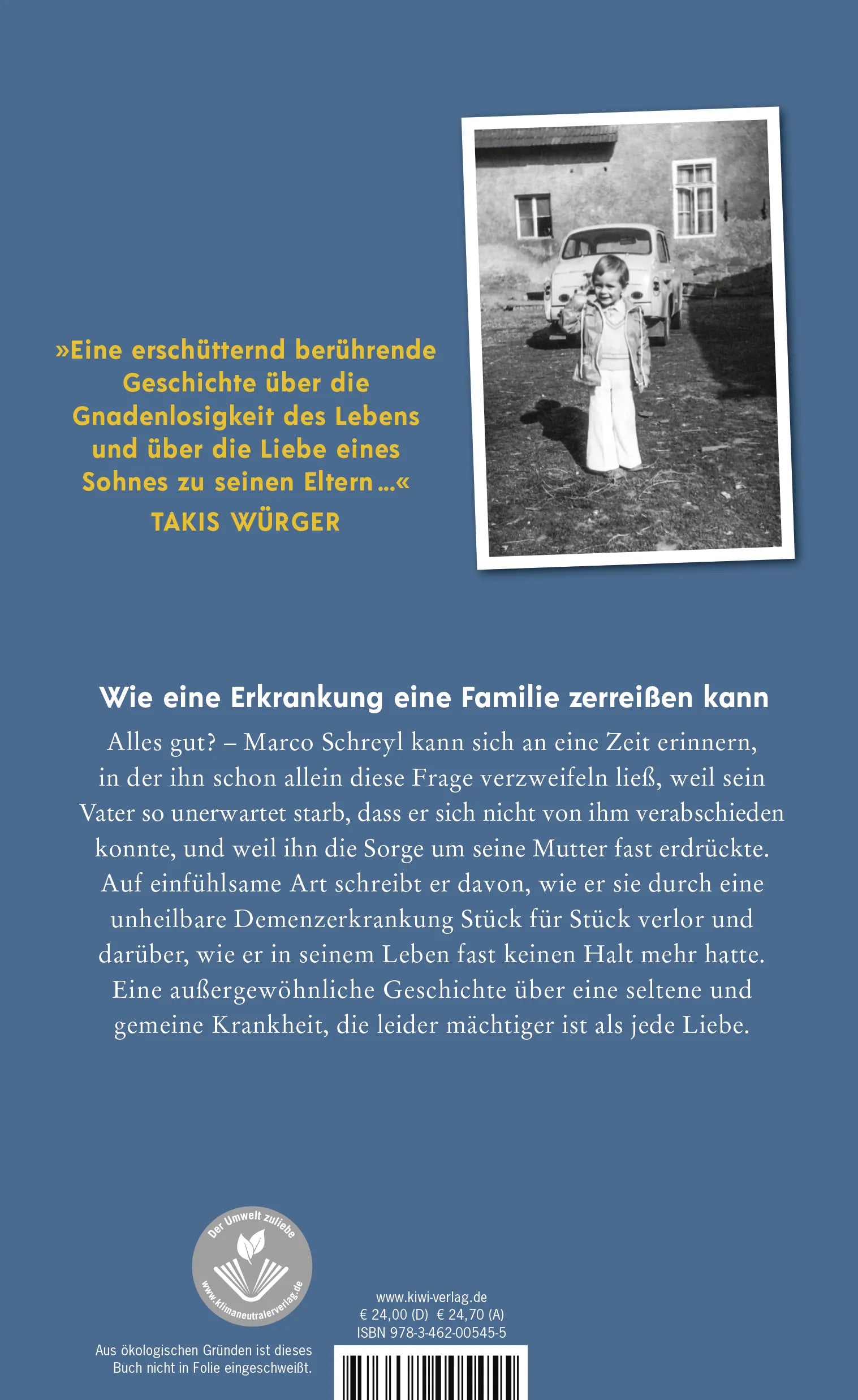 Buchrückseite von 'Alles gut? Das meiste schon!' mit Klappentext - Gebundene Ausgabe