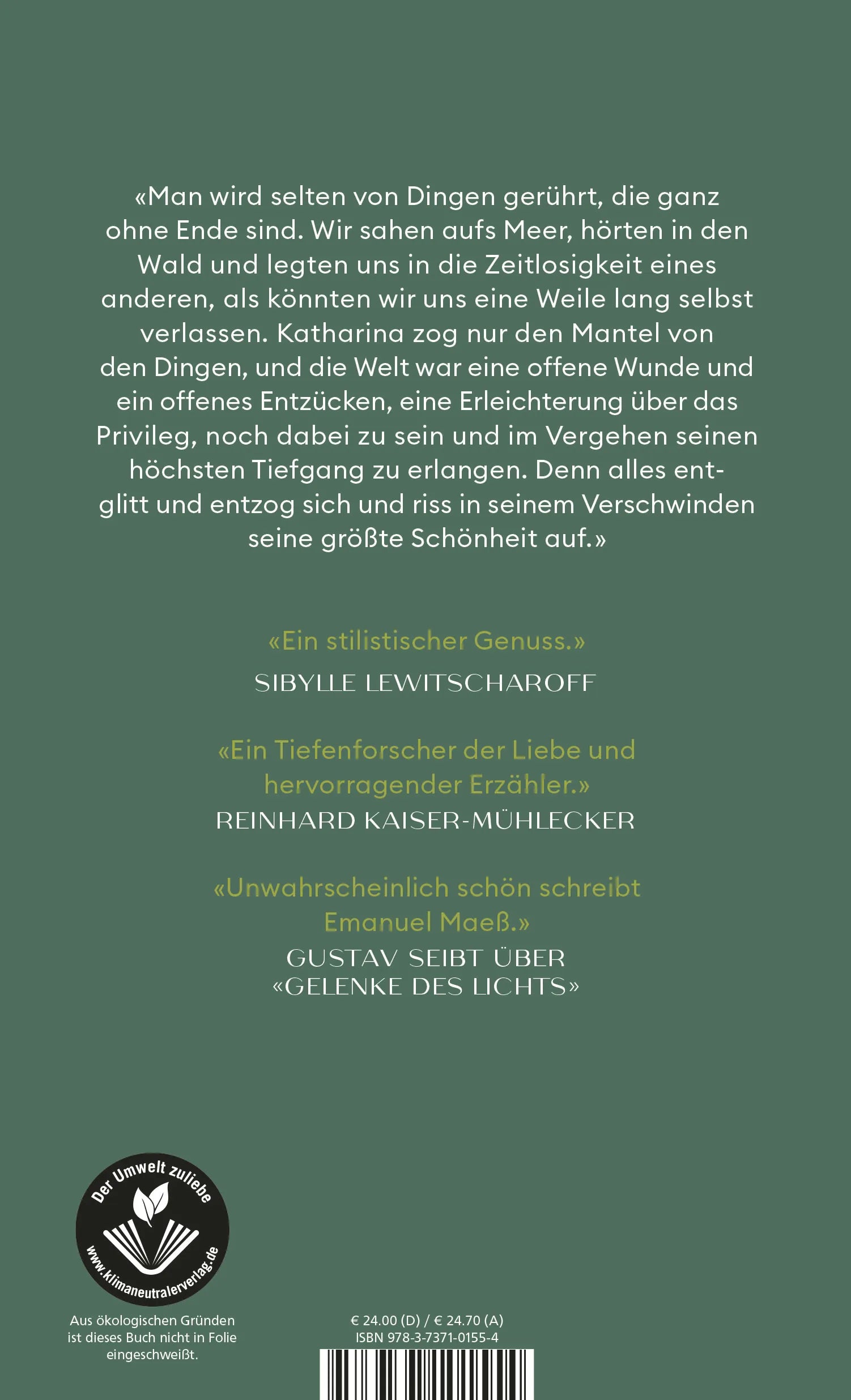 Buchrückseite von 'Alles in allem' mit Klappentext - Gebundene Ausgabe