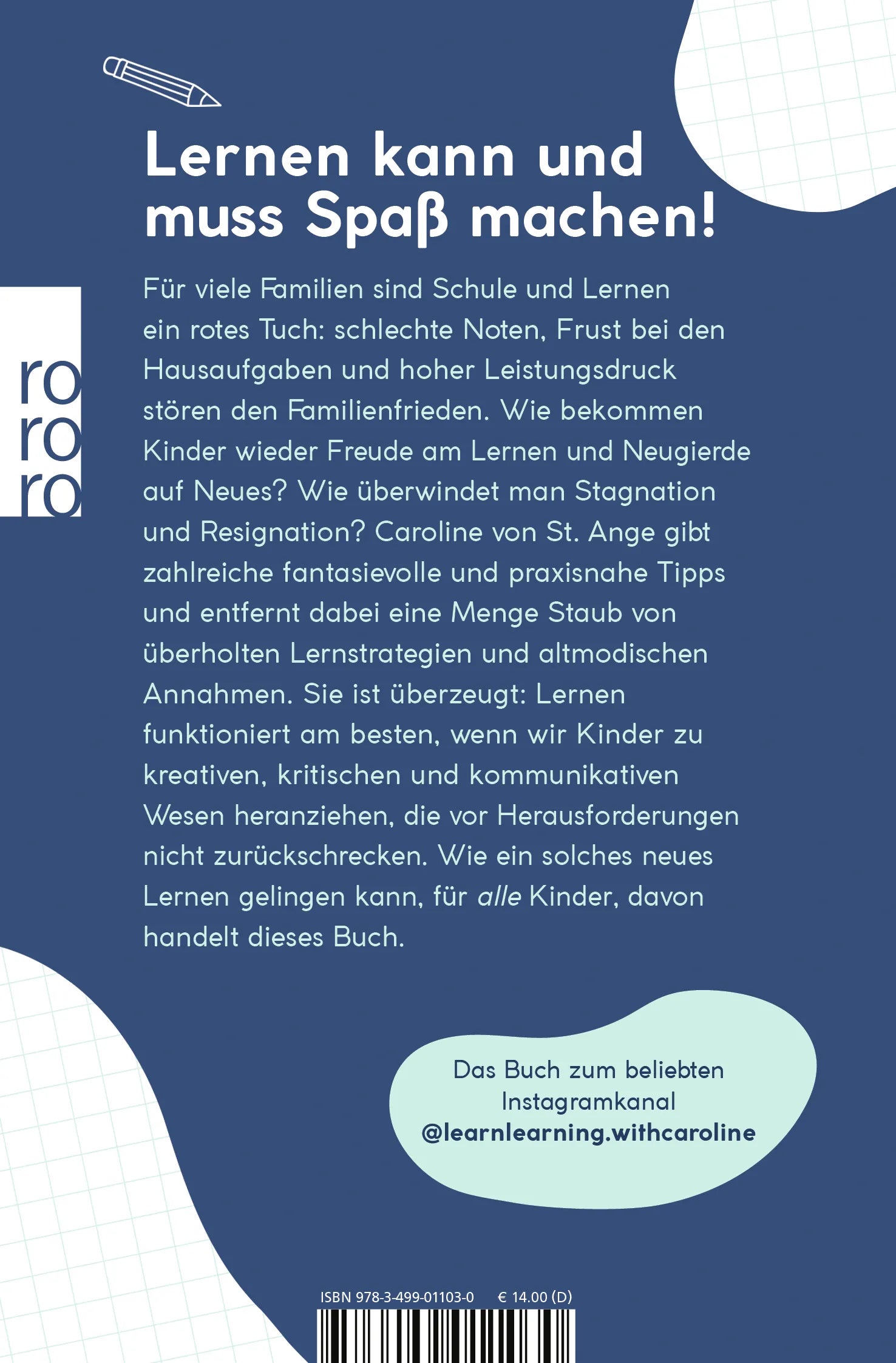 Buchrückseite von 'Alles ist schwer, bevor es leicht ist' mit Klappentext - Taschenbuch