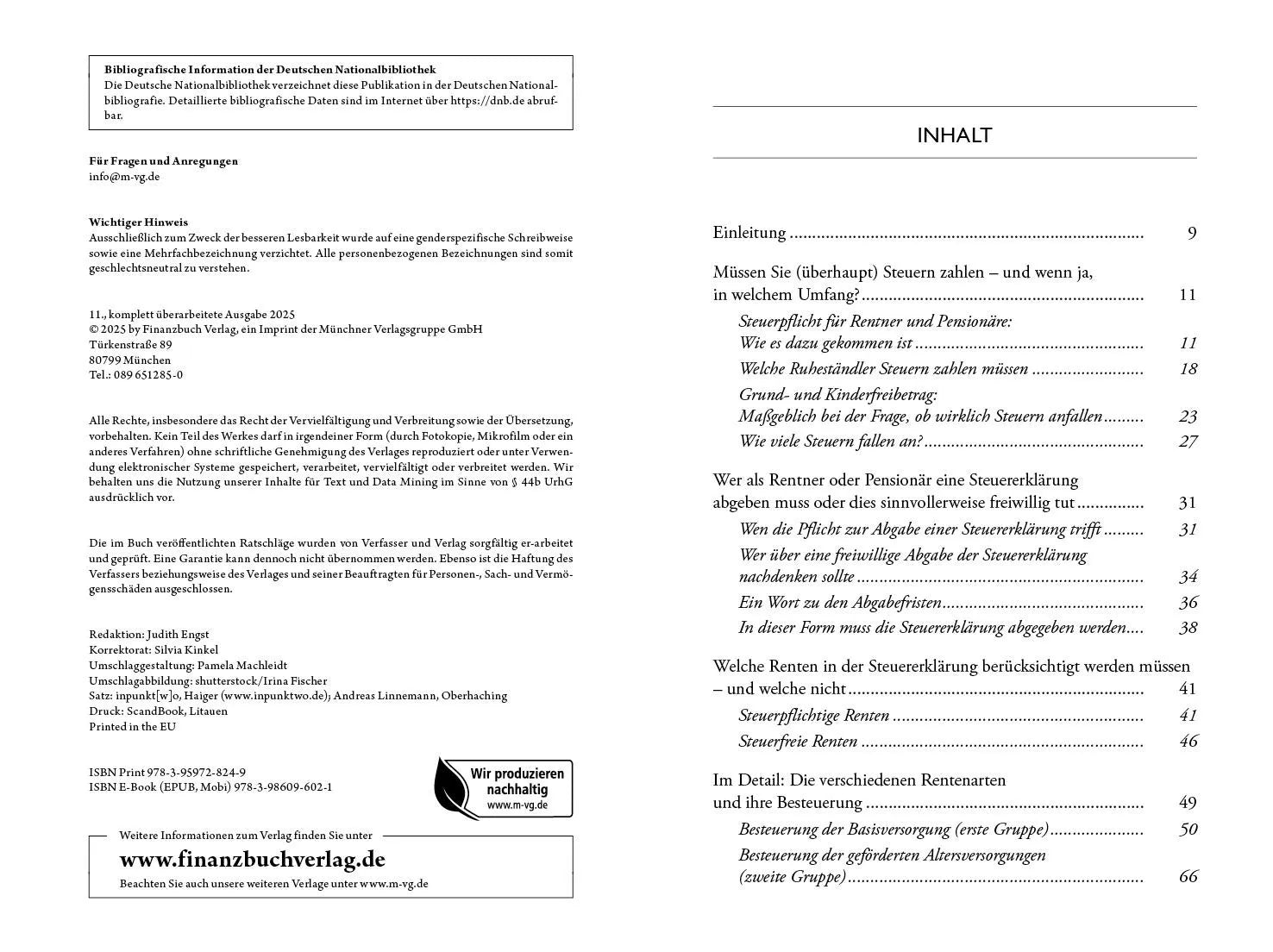 Innenansicht von 'Alles, was Sie über Steuern im Ruhestand wissen müssen' - Taschenbuch