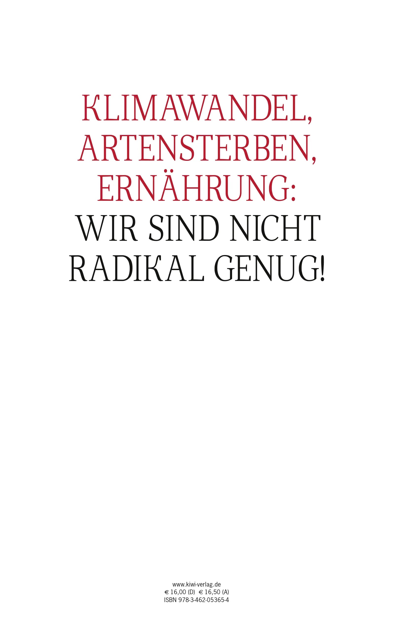 Buchrückseite von 'Alles wird anders' mit Klappentext - Paperback