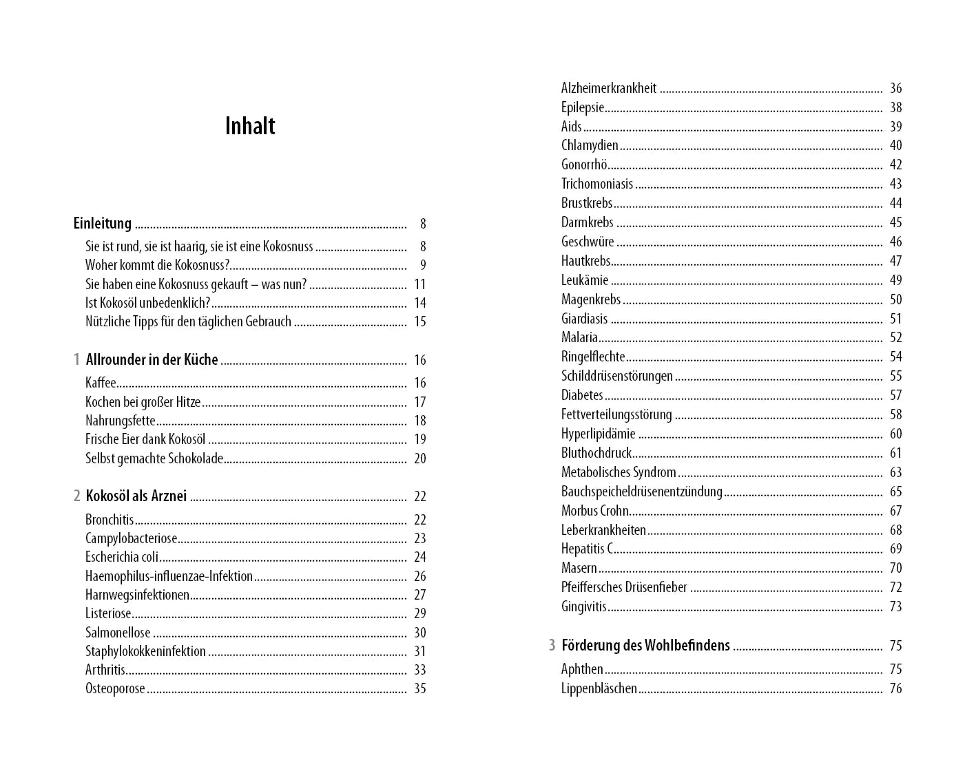 Innenansicht von 'Alleskönner Kokosöl' - Taschenbuch