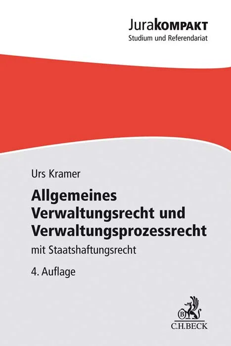 Buchcover von 'Allgemeines Verwaltungsrecht und Verwaltungsprozessrecht' - Taschenbuch von Urs Kramer