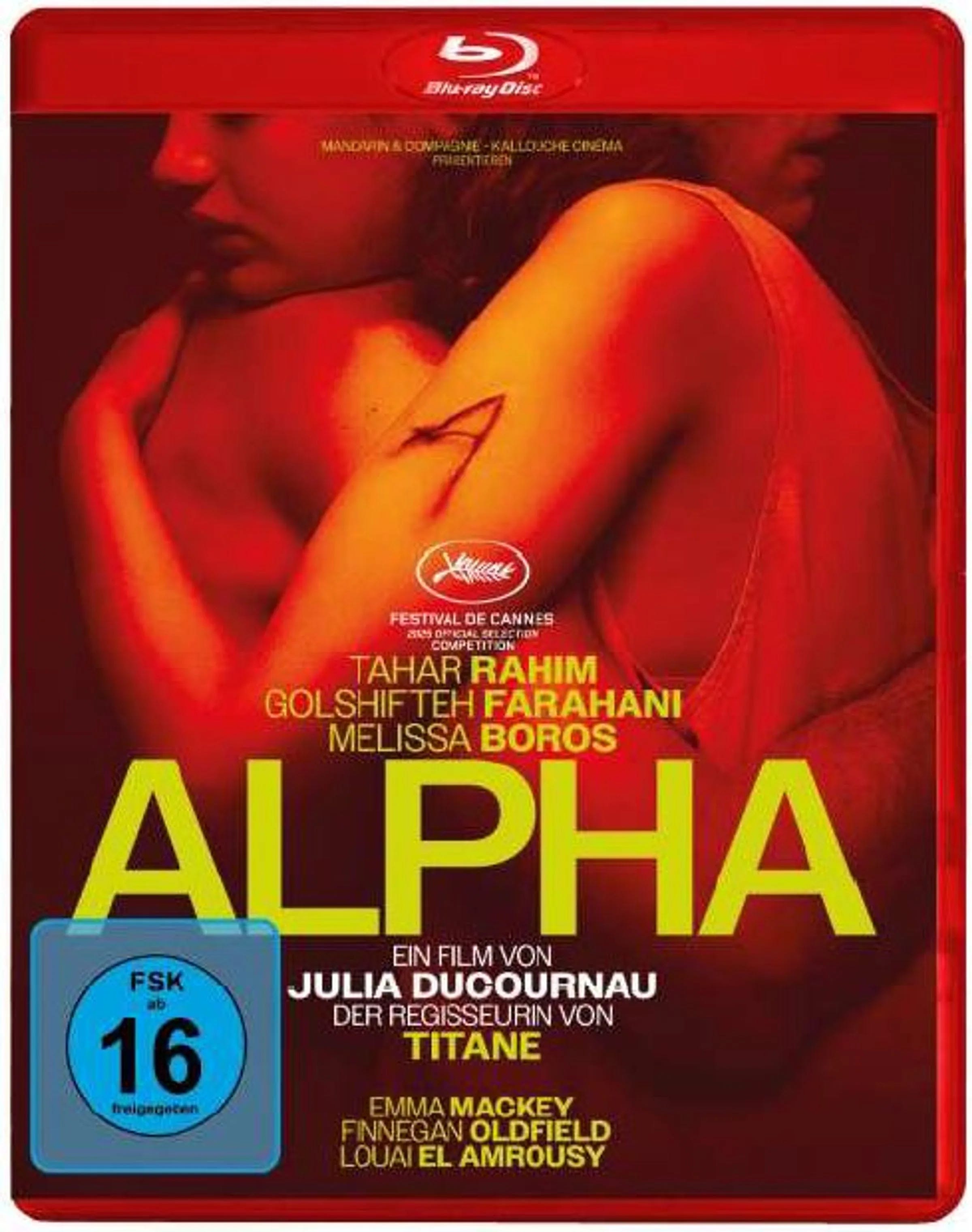 Blu-ray-Cover: Alpha. Regie: Julia Ducournau