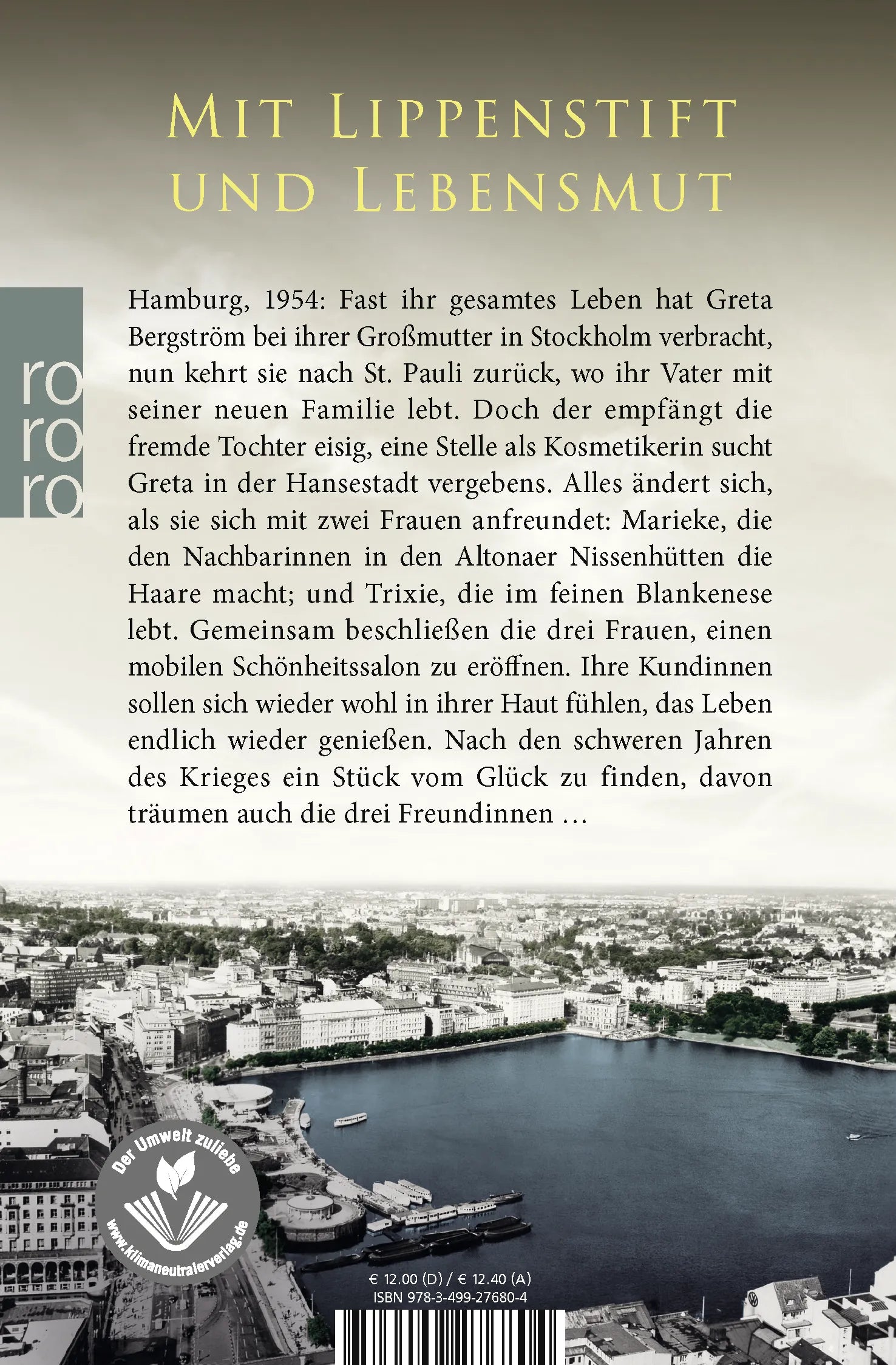 Buchrückseite von 'Als das Leben wieder schön wurde' mit Klappentext - Taschenbuch