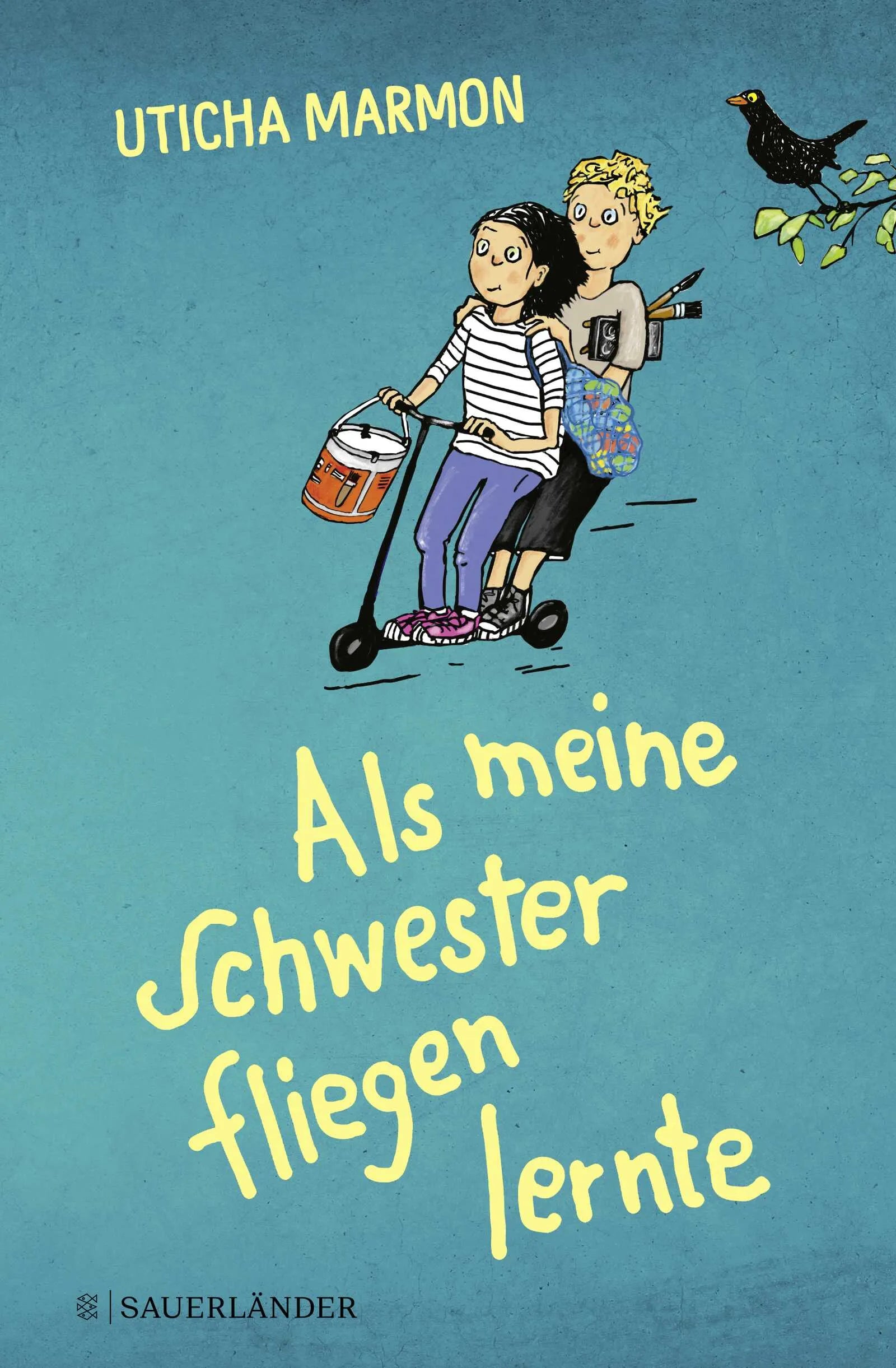 Buchcover von 'Als meine Schwester fliegen lernte' - Gebundene Ausgabe von Uticha Marmon