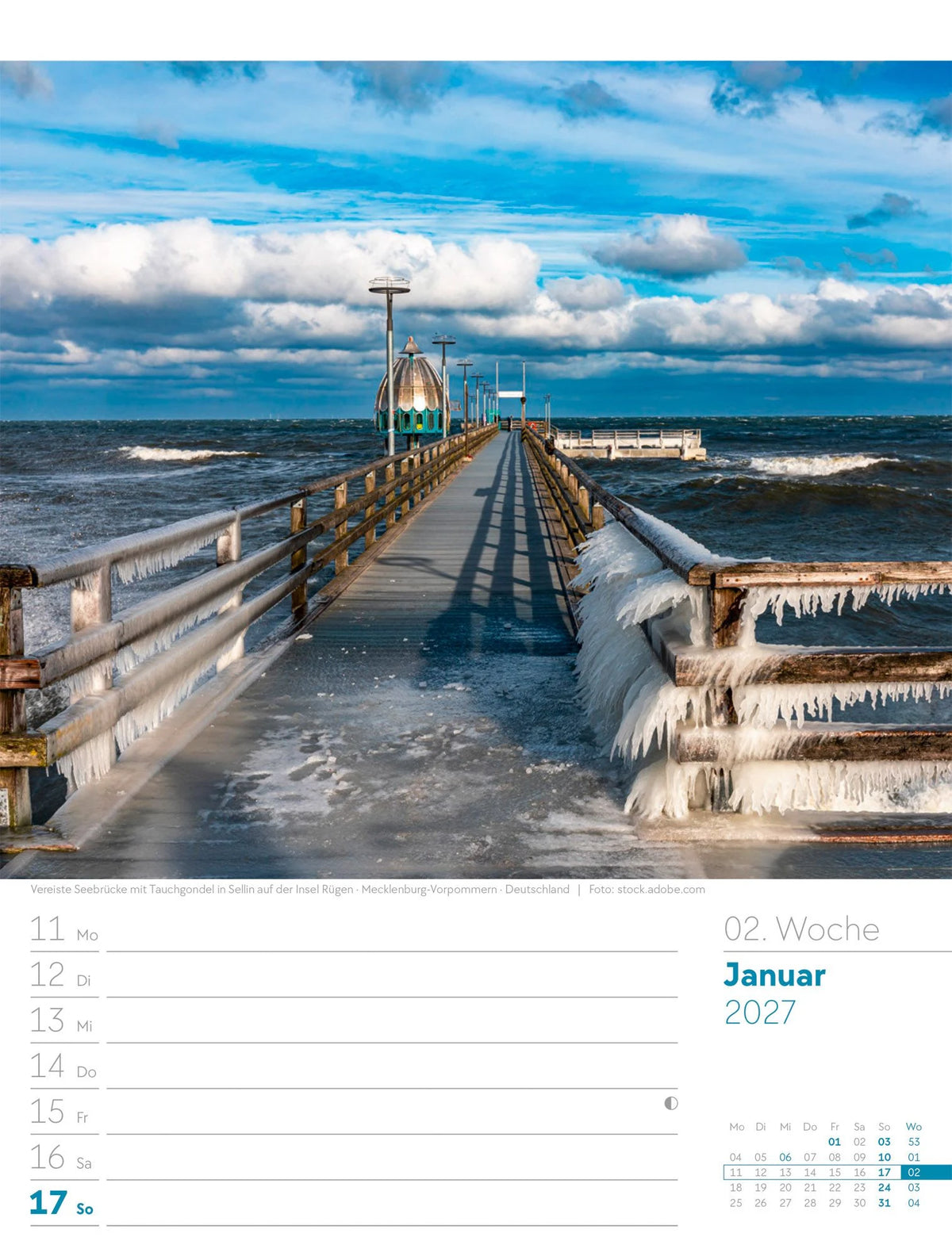 Am Meer Wochenplaner Kalender 2027 – Ansicht