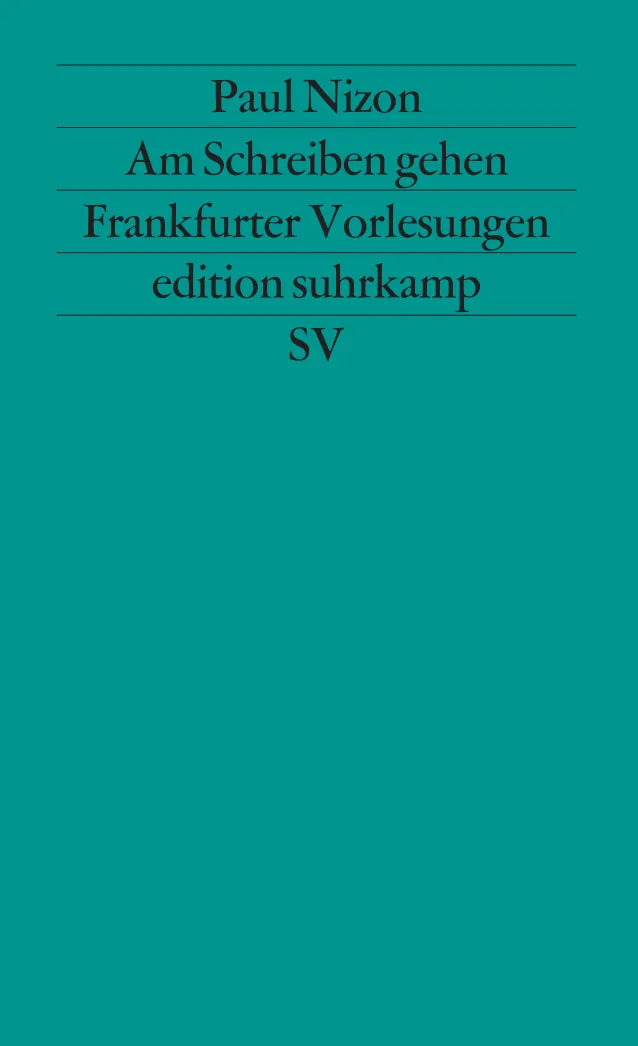Buchcover von 'Am Schreiben gehen' - Taschenbuch von Paul Nizon