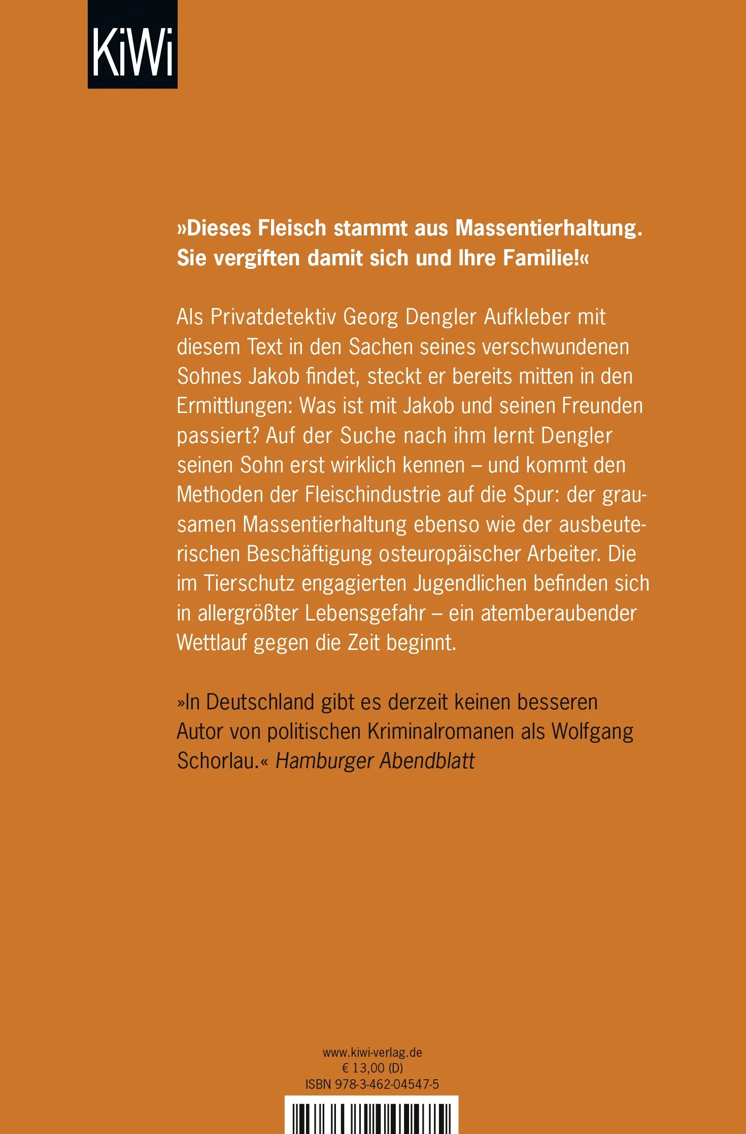 Buchrückseite von 'Am zwölften Tag' mit Klappentext - Taschenbuch