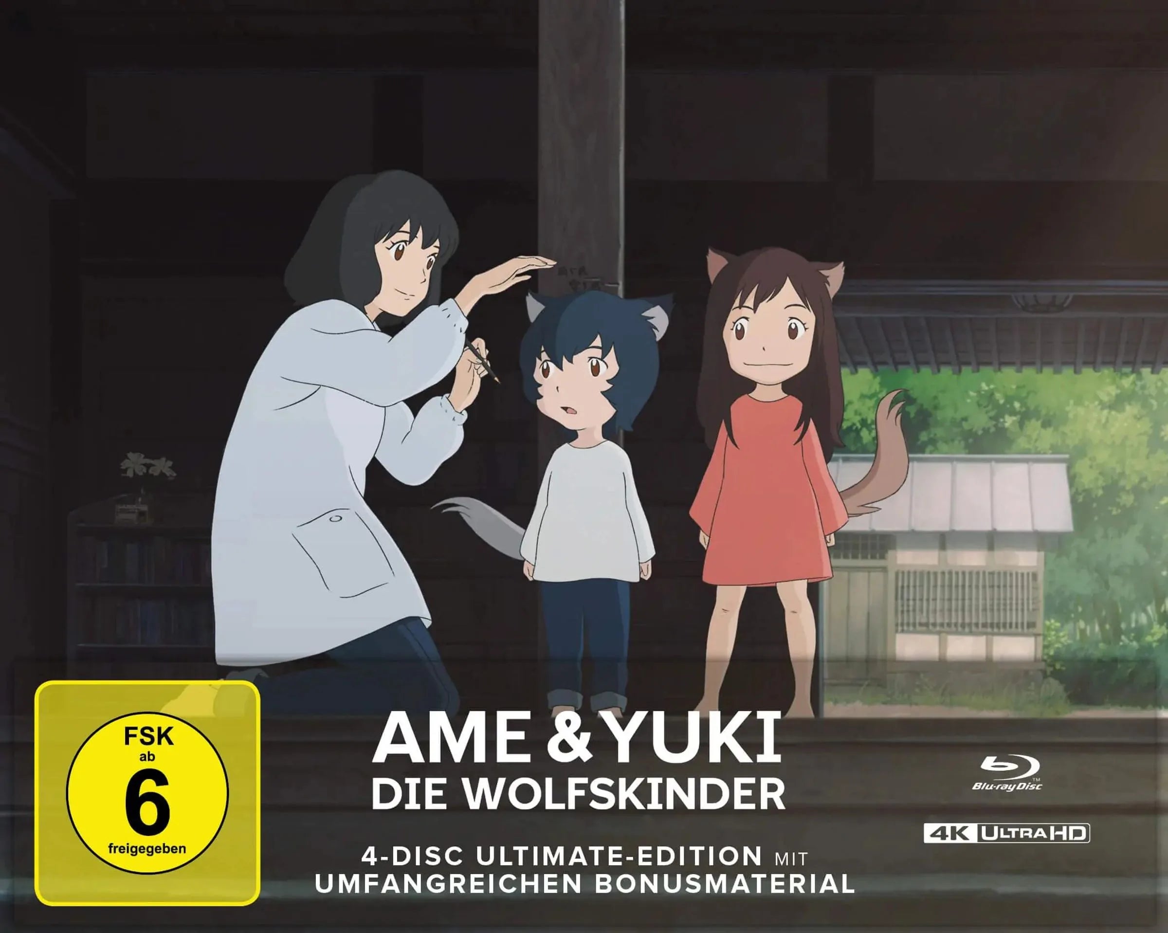 4K UHD Blu-ray-Cover: Ame & Yuki - Die Wolfskinder
