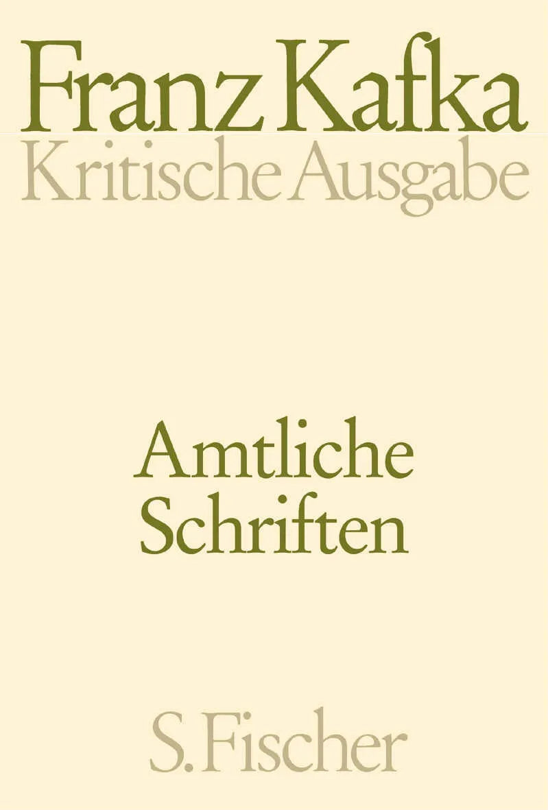 Buchcover von 'Amtliche Schriften' - Gebundene Ausgabe von Franz Kafka
