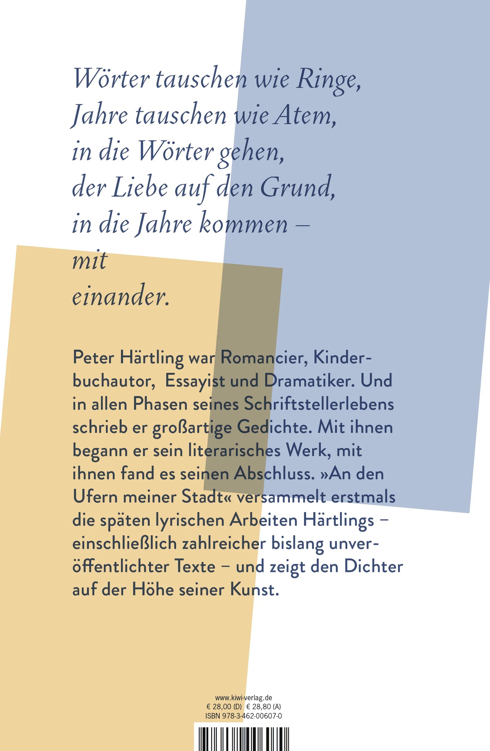 Rückseite: An den Ufern meiner Stadt (Hardcover)
