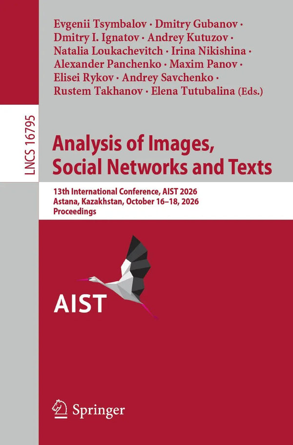 Analysis of Images, Social Networks and Texts