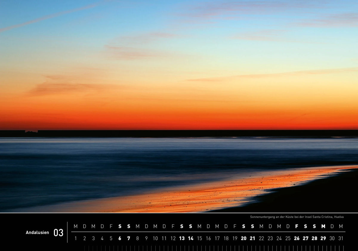 Andalusien Premiumkalender 2027 – Ansicht