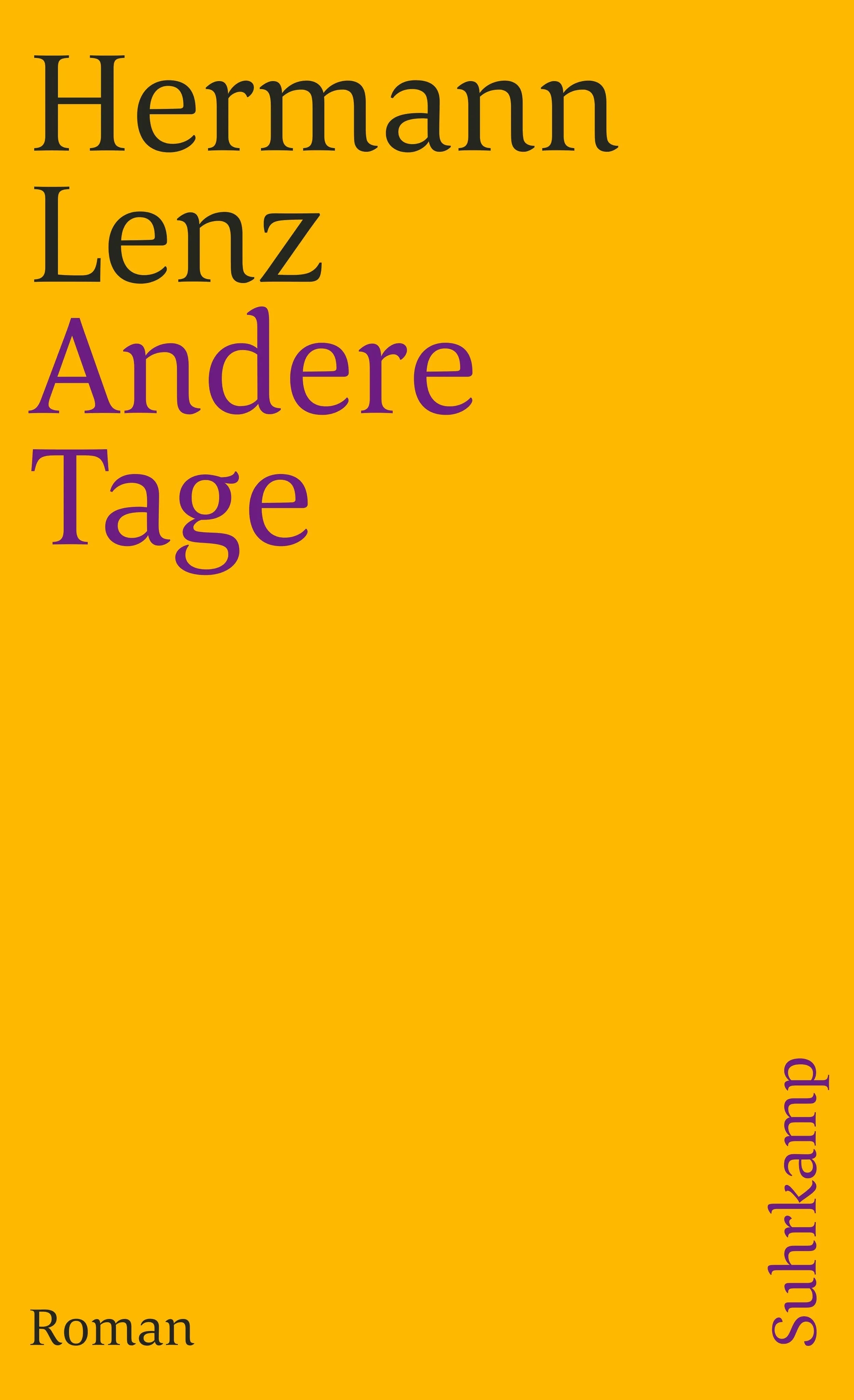 Buchcover von 'Andere Tage' - Taschenbuch von Hermann Lenz