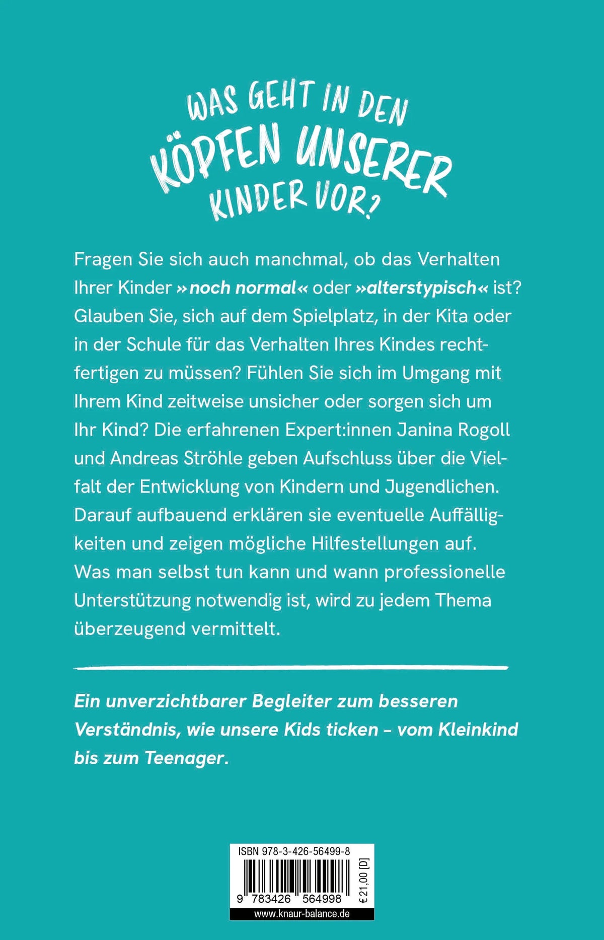 Rückseite: Anders ist auch normal (Paperback)