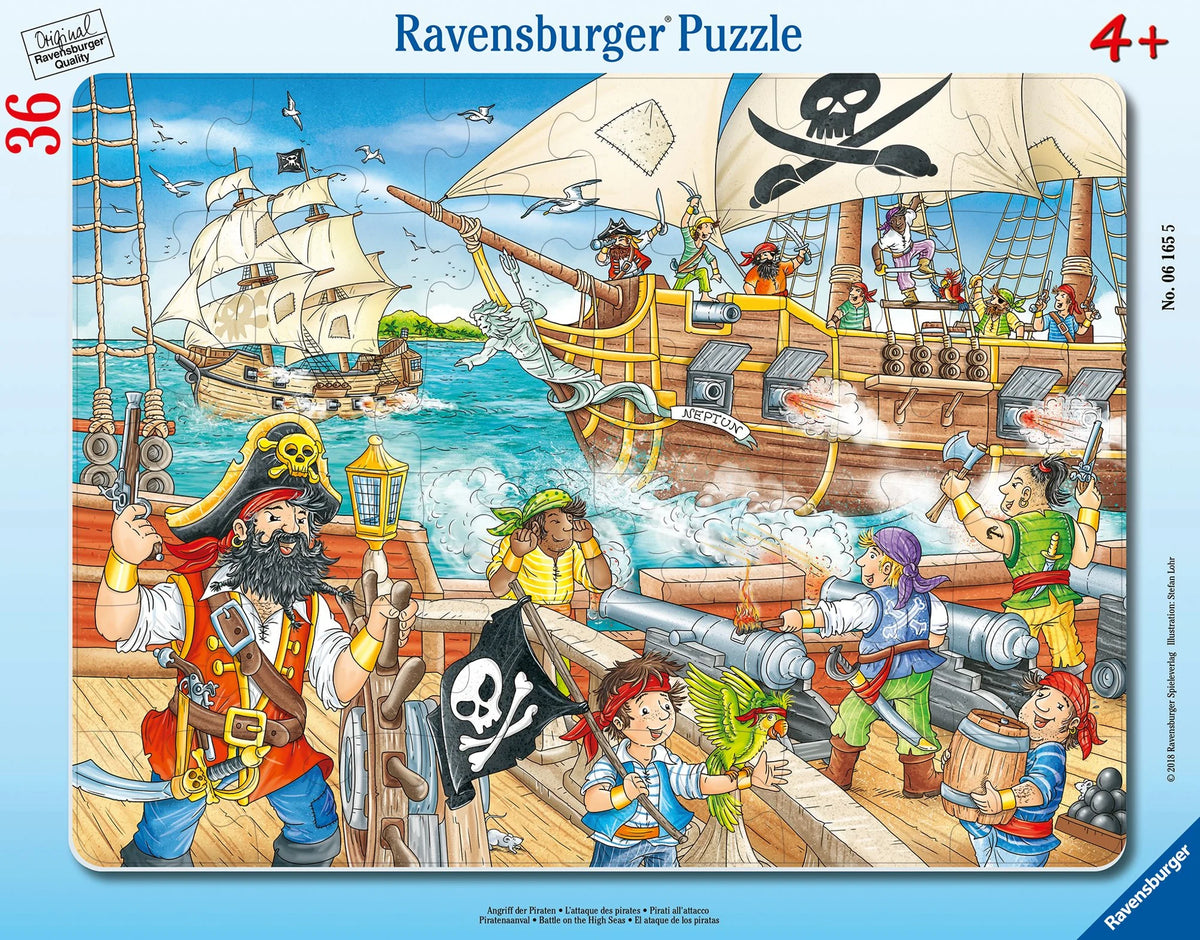 Kinderpuzzle: Kinderpuzzle 36 Teile - Angriff der Piraten
