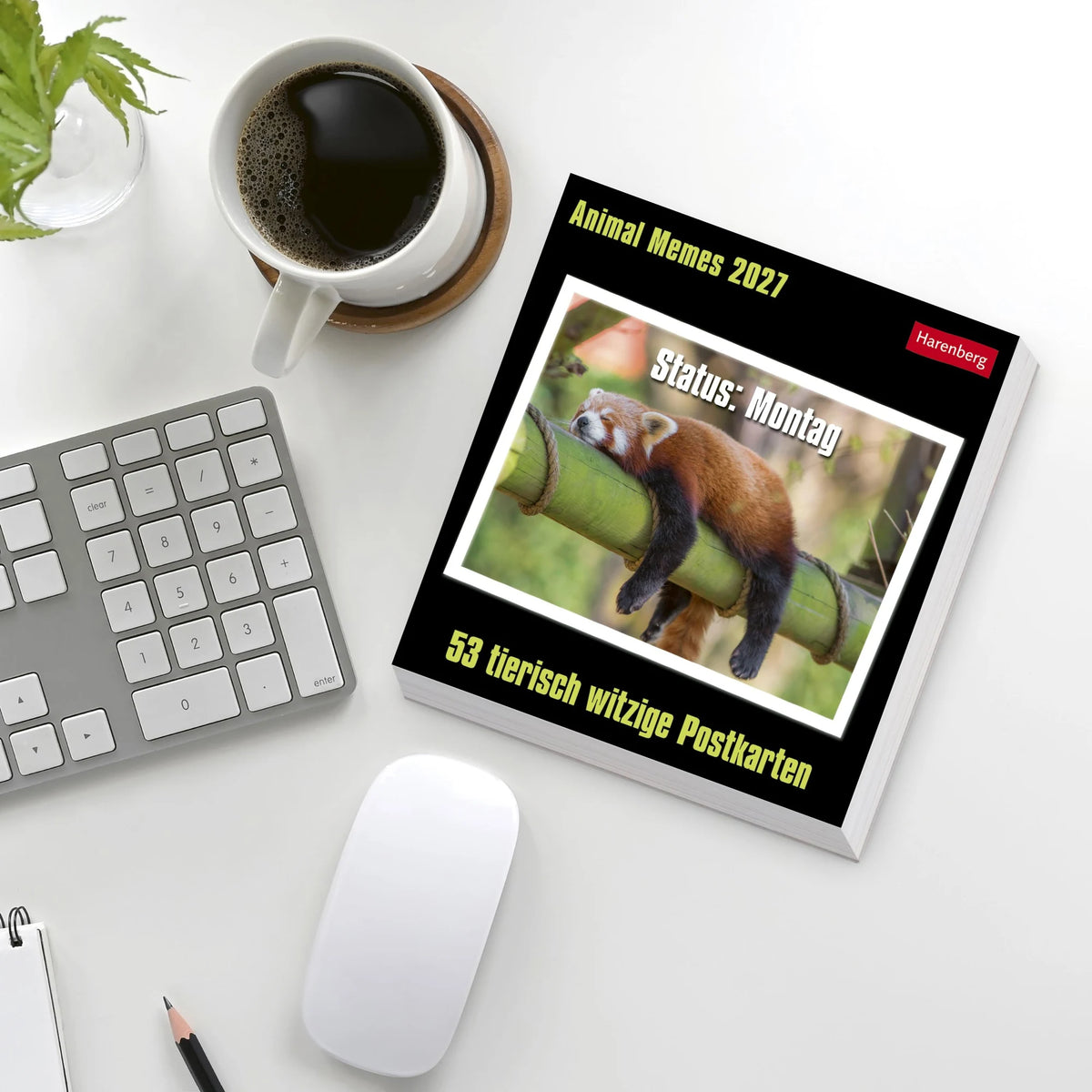 Animal Memes Postkartenkalender 2027 - 53 tierisch witzige Postkarten – Ansicht