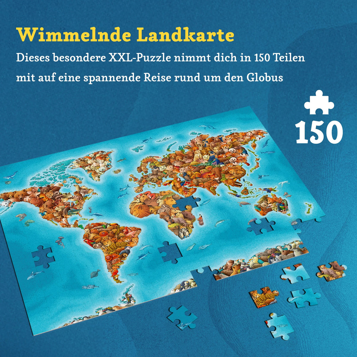 Animaps: Das Puzzle – 150 Teile. – Ansicht