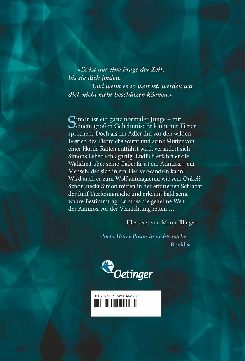 Rückseite: Animox 1. Das Heulen der Wölfe (Hardcover)