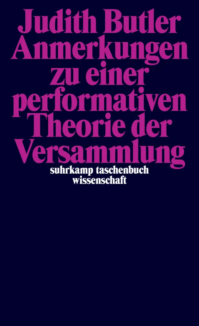 Buchcover von 'Anmerkungen zu einer performativen Theorie der Versammlung' - Taschenbuch von Judith Butler