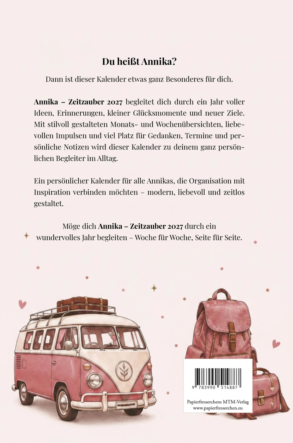 Annika Kalender 2027 - Zeitzauber – Ansicht