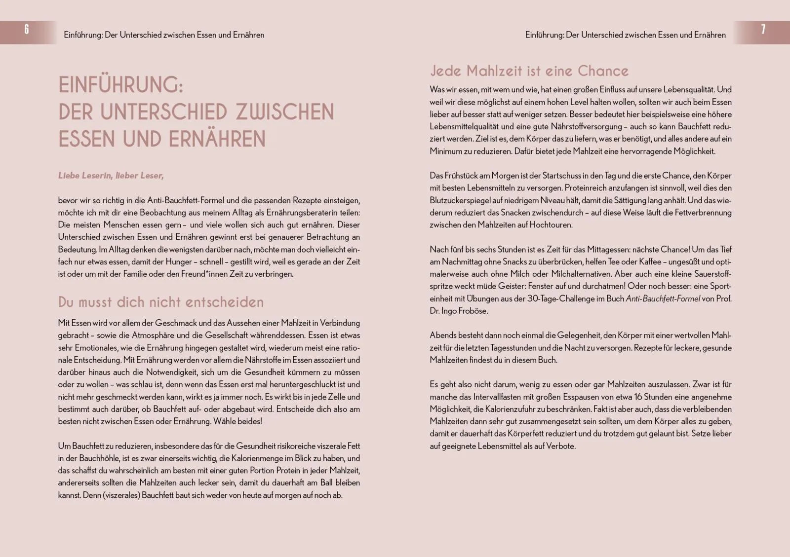 Innenansicht von 'Anti-Bauchfett-Formel – Das Kochbuch' - Taschenbuch