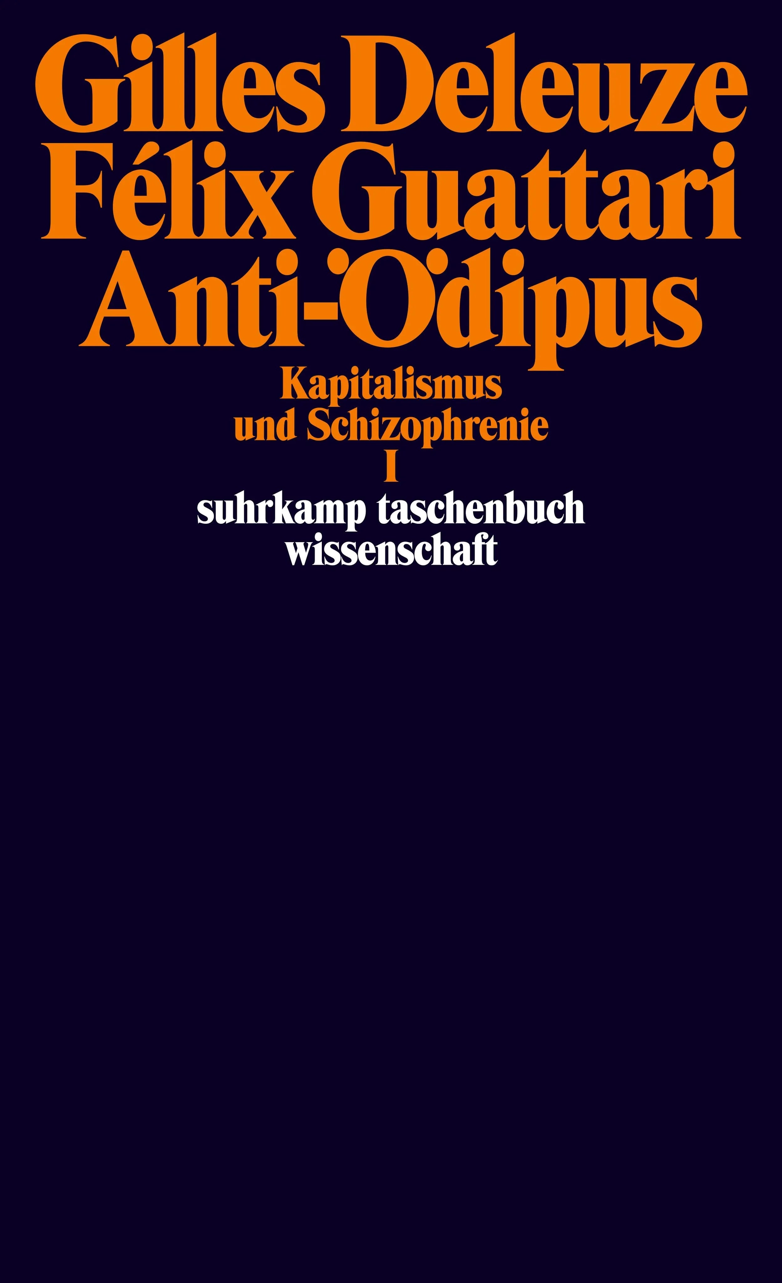Buchcover von 'Anti-Ödipus' - Taschenbuch von Gilles Deleuze