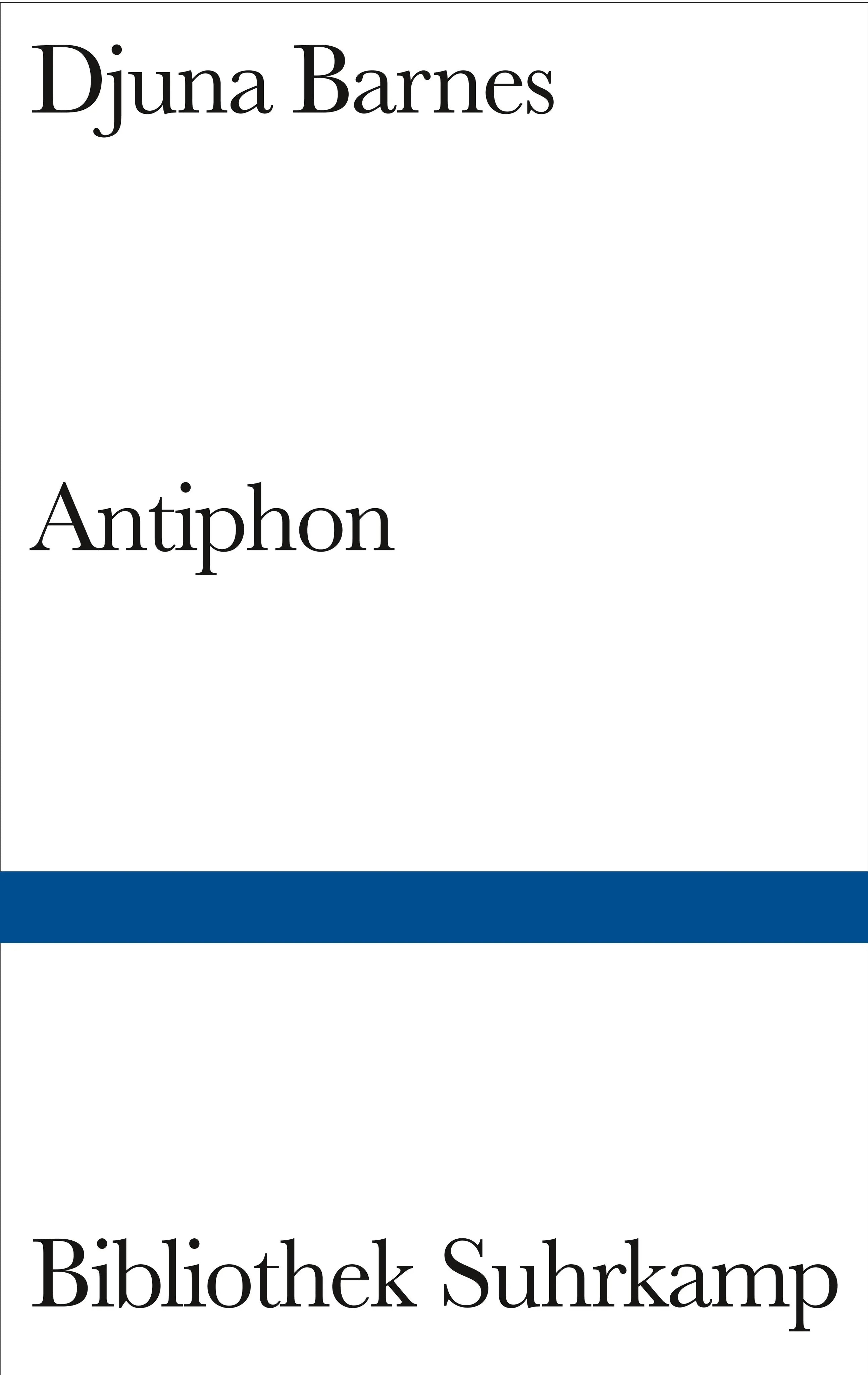 Buchcover von 'Antiphon' - Gebundene Ausgabe von Djuna Barnes
