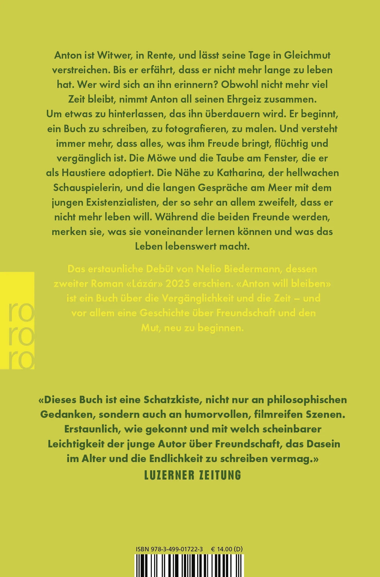 Rückseite: Anton will bleiben (Taschenbuch)