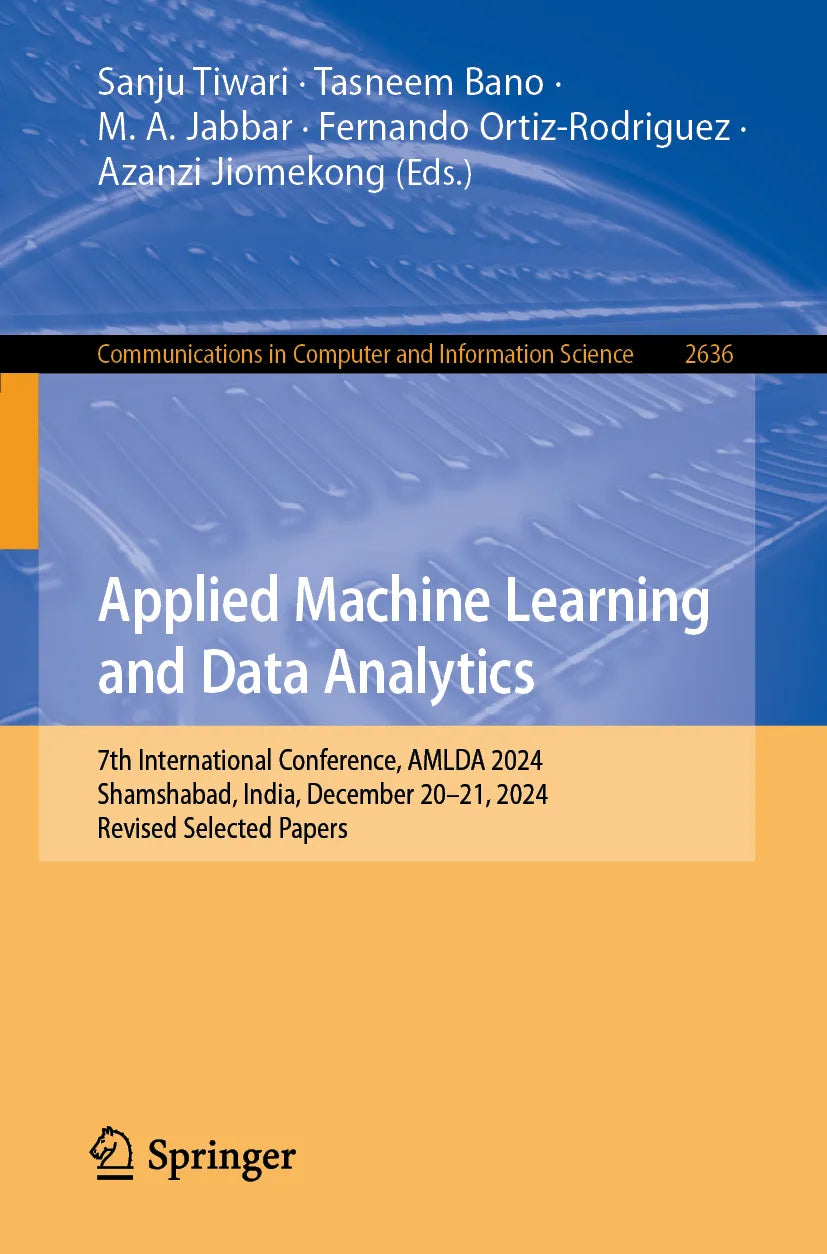Cover: Applied Machine Learning and Data Analytics (E-Book)