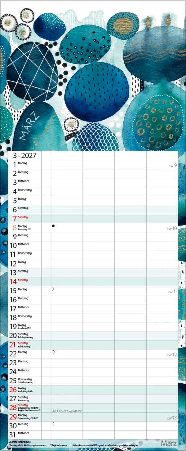 Aquarellplaner 2027 – Ansicht