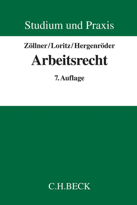 Buchcover von 'Arbeitsrecht' - Taschenbuch von Wolfgang Zöllner