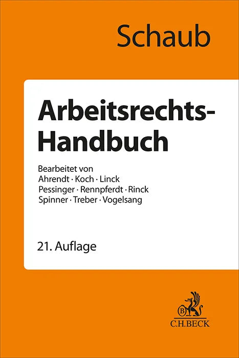 Buchcover von 'Arbeitsrechts-Handbuch' - Gebundene Ausgabe von Günter Schaub