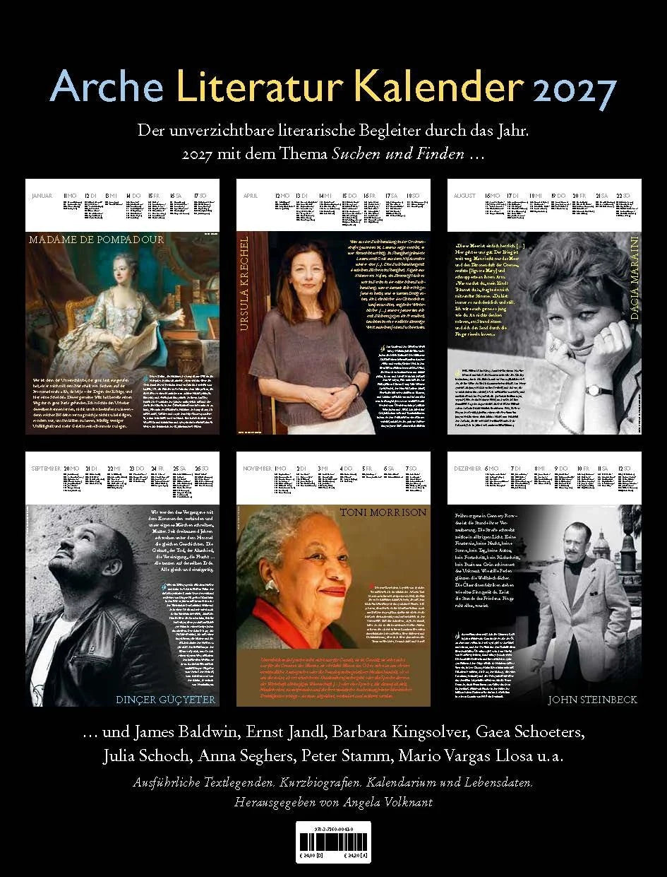 Arche Literatur Kalender 2027 – Ansicht