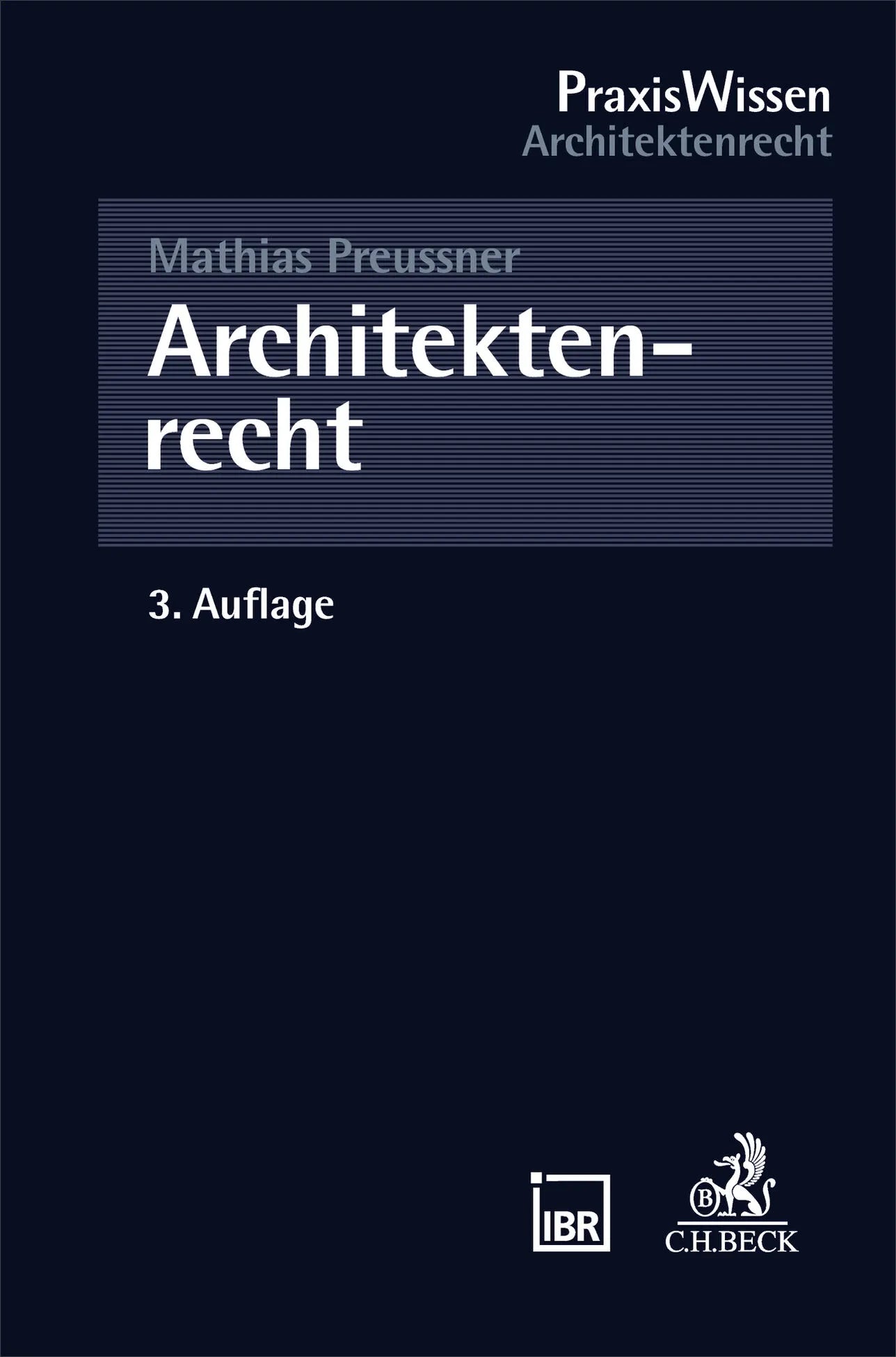Buchcover von 'Architektenrecht' - Taschenbuch von Mathias Preussner