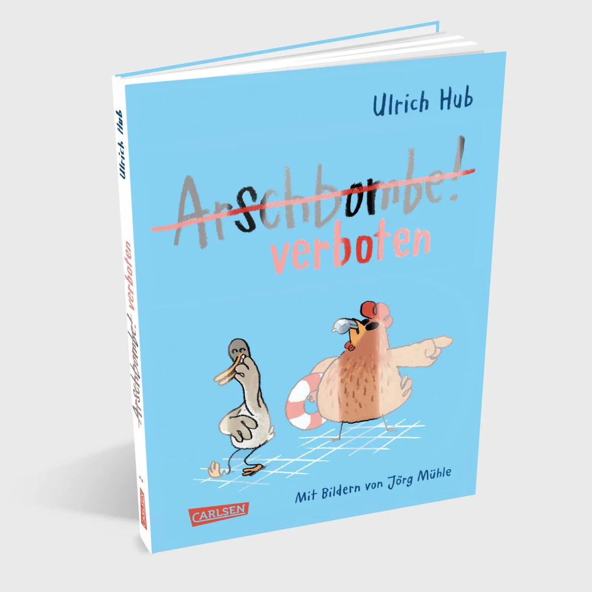 Detailansicht: Arschbombe verboten (Hardcover)