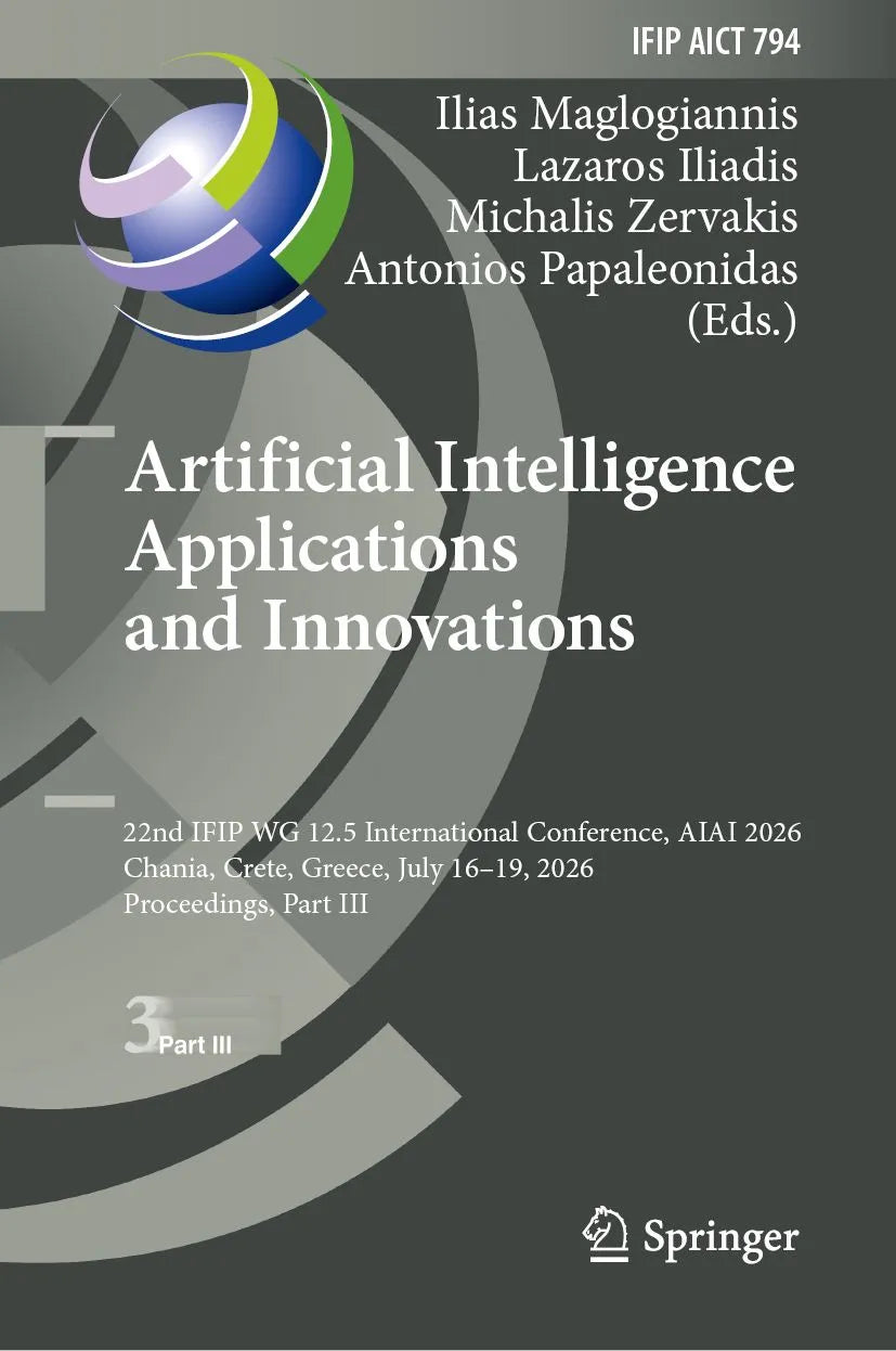 Cover: Artificial Intelligence Applications and Innovations (E-Book) von Ilias Maglogiannis
