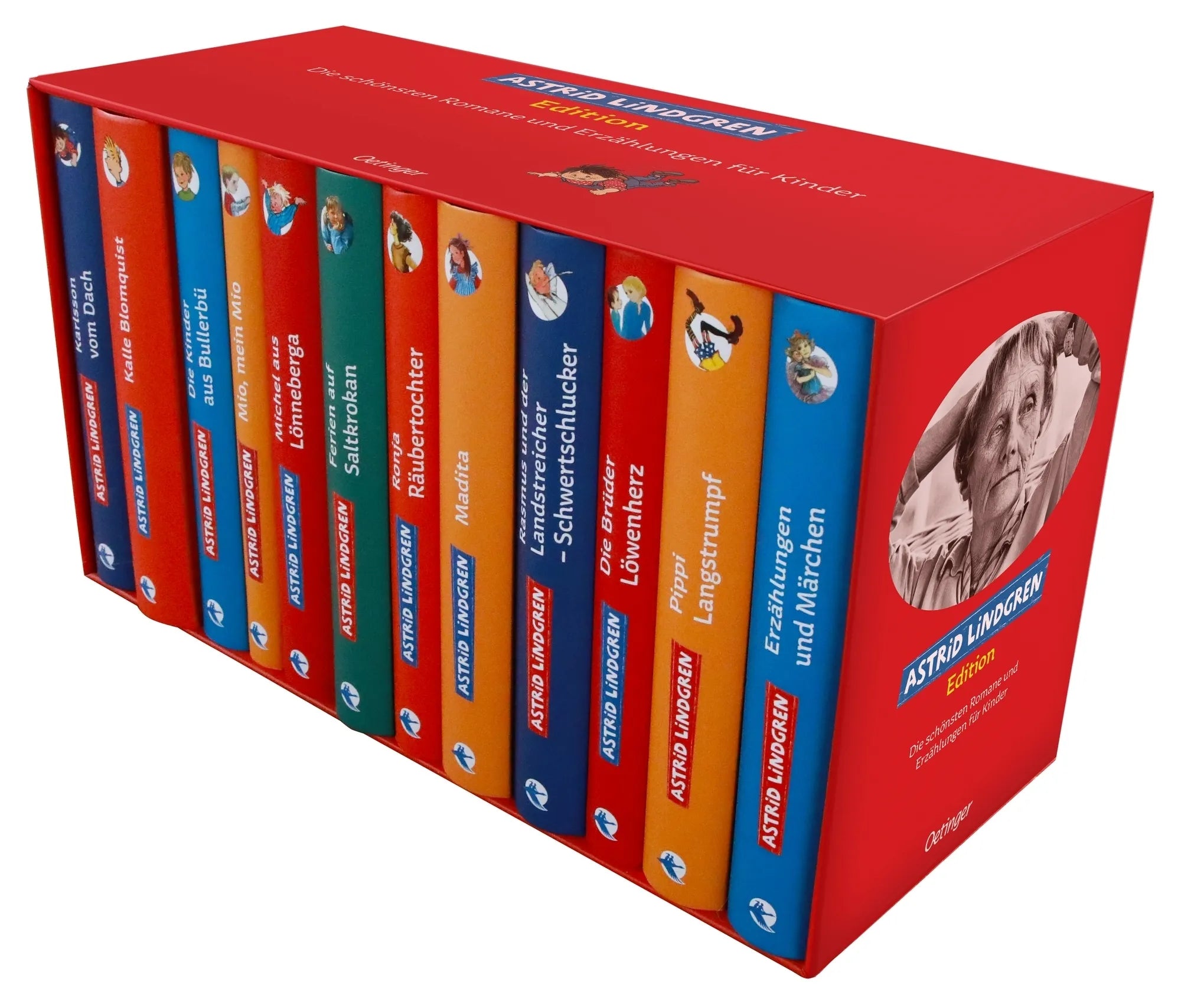 Buchcover von 'Astrid-Lindgren-Edition. Die schönsten Romane und Erzählungen für Kinder' - Gebundene Ausgabe von Astrid Lindgren