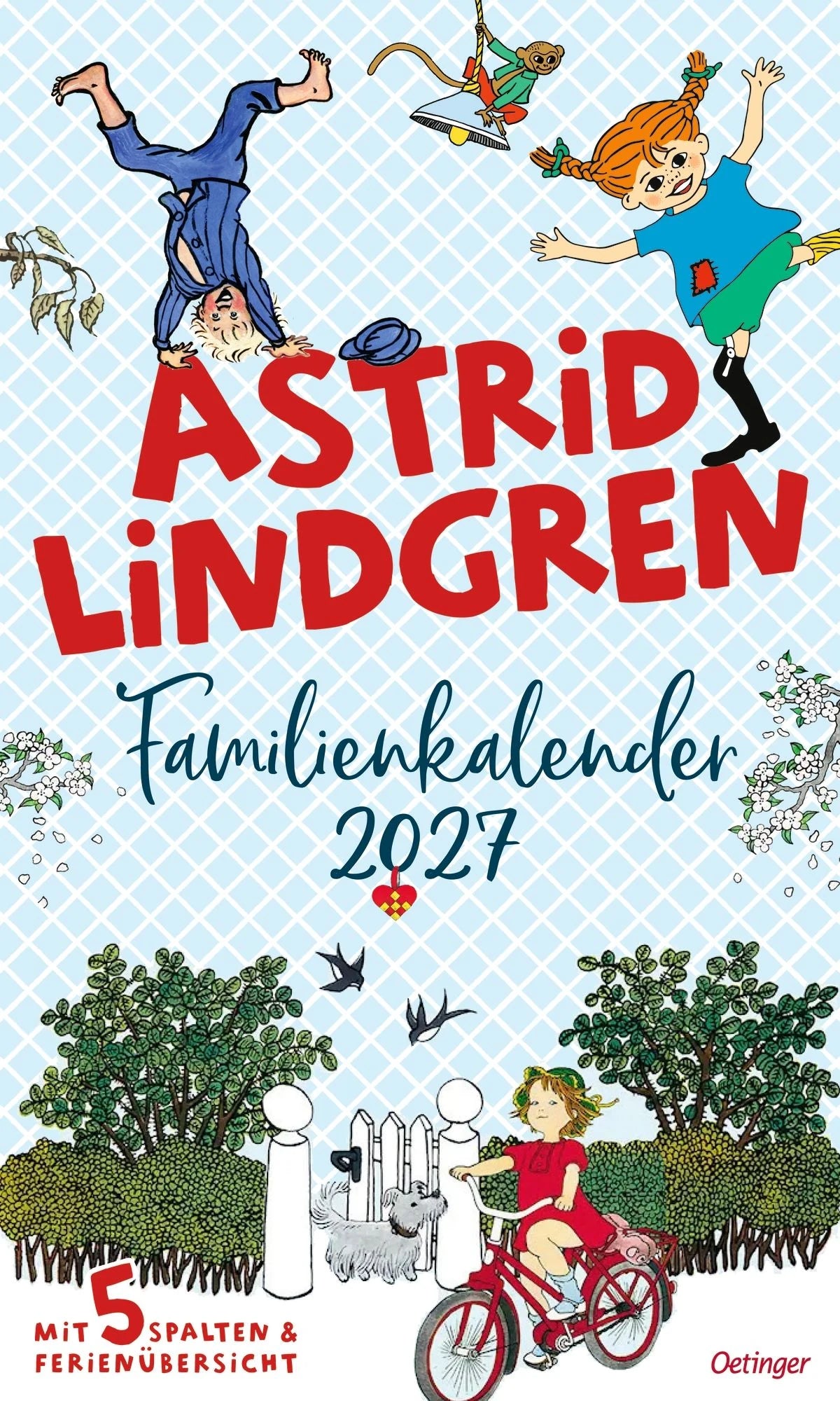 Familienplaner: Astrid Lindgren Familienkalender 2027