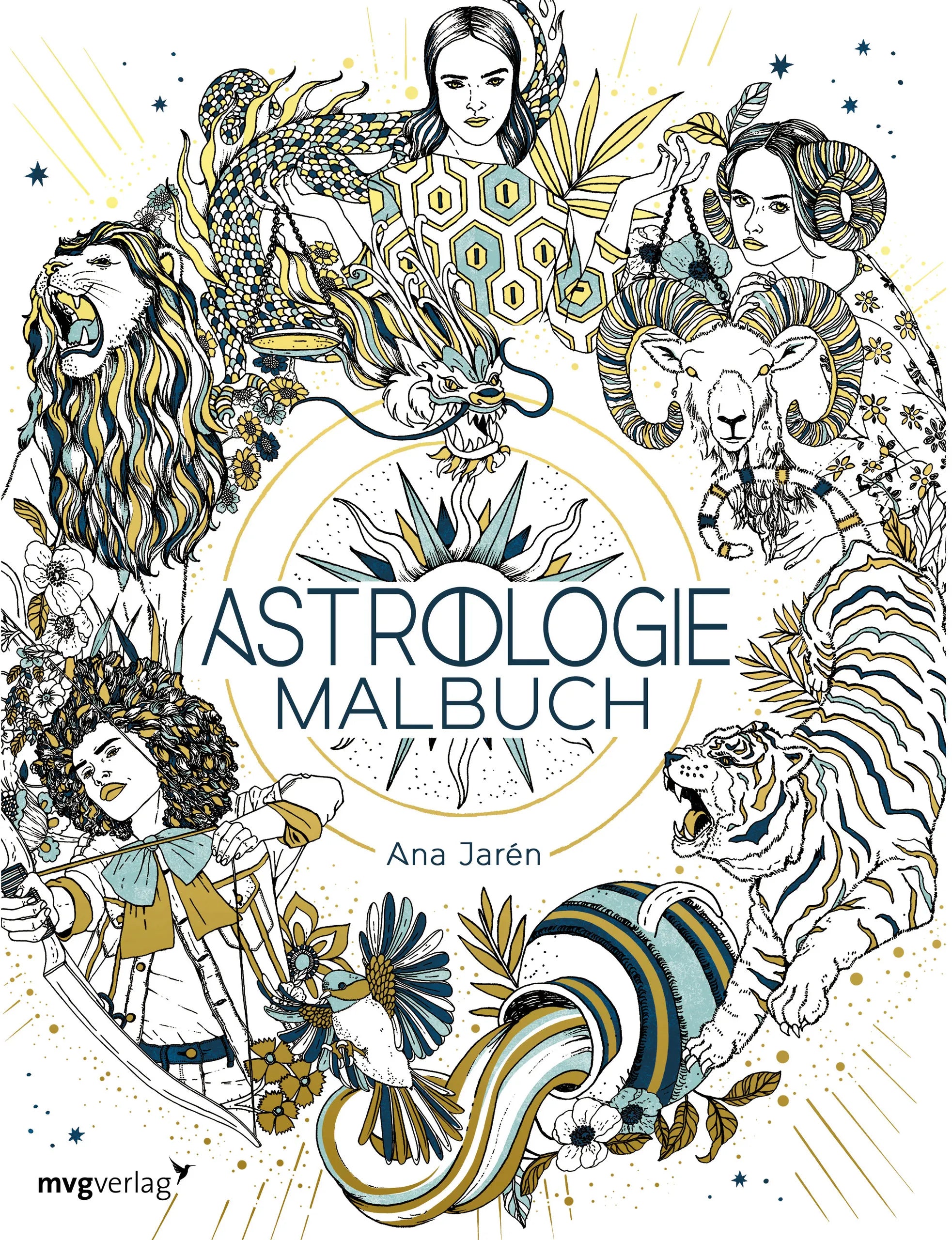 Buchcover von 'Astrologie-Malbuch' - Taschenbuch von Ana Jarén
