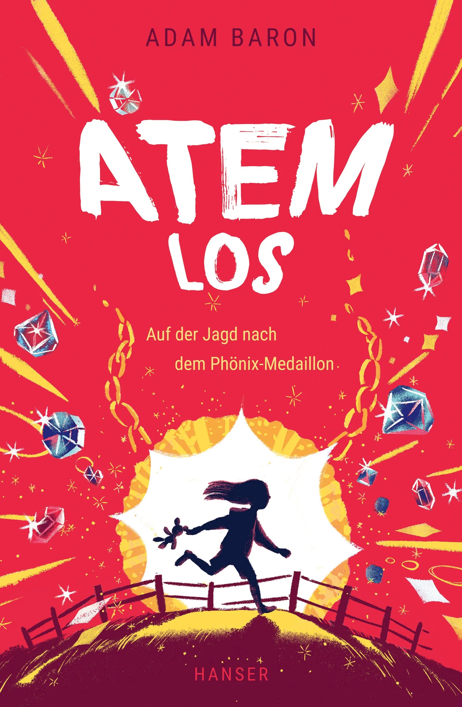 Buchcover von 'Atemlos' - Gebundene Ausgabe von Adam Baron