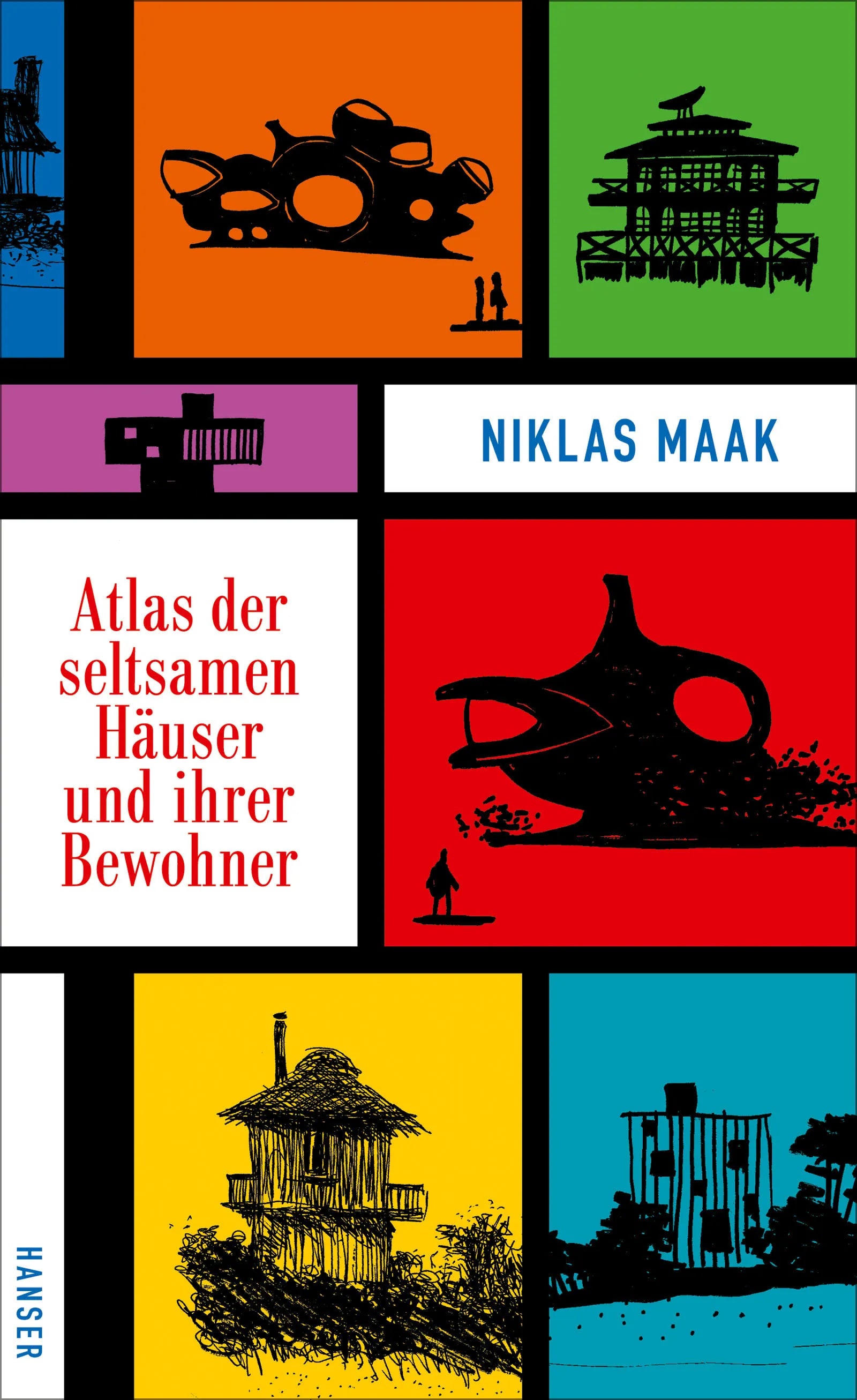 Buchcover von 'Atlas der seltsamen Häuser und ihrer Bewohner' - Gebundene Ausgabe von Niklas Maak